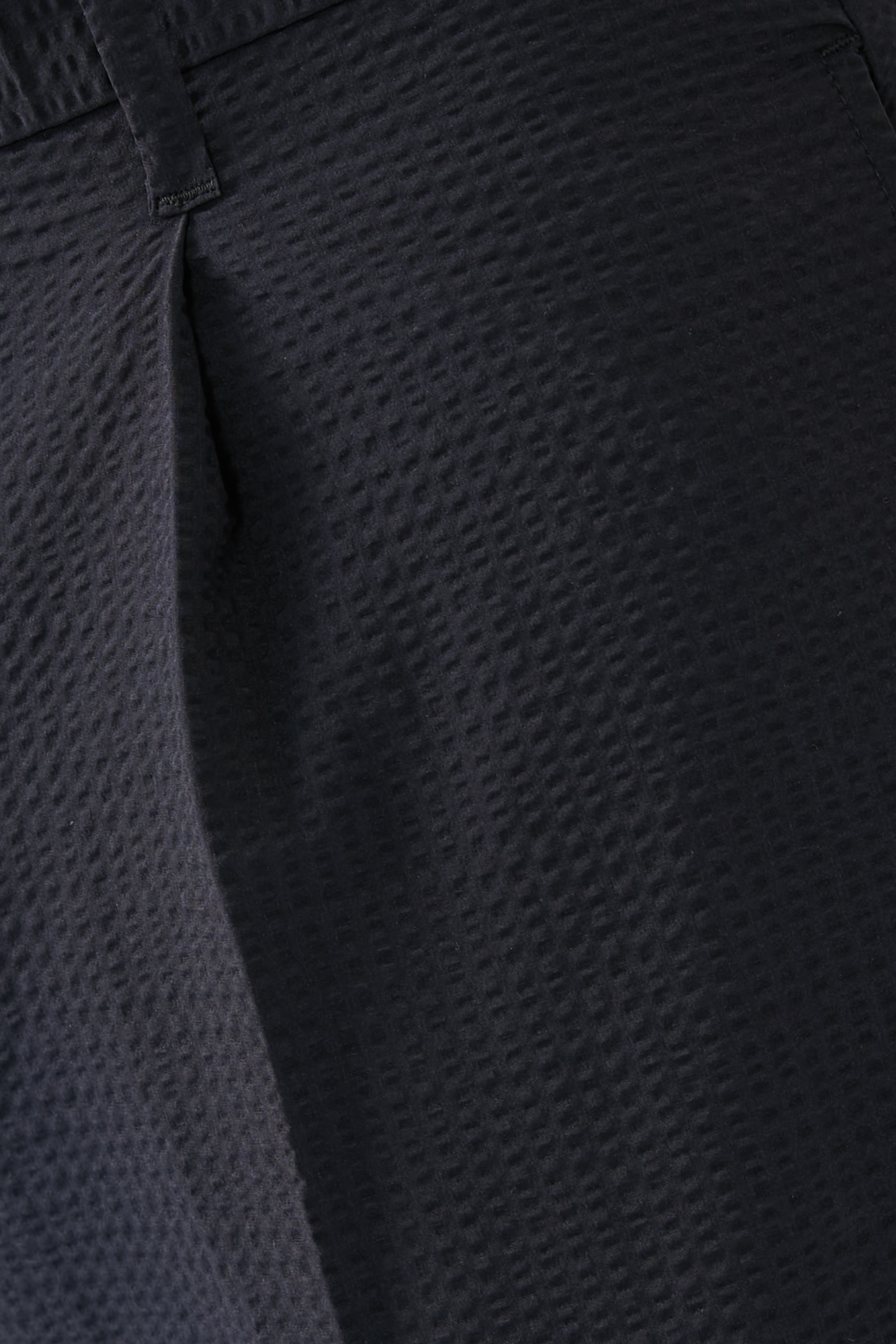 Pleated Technical-Seersucker Chinos