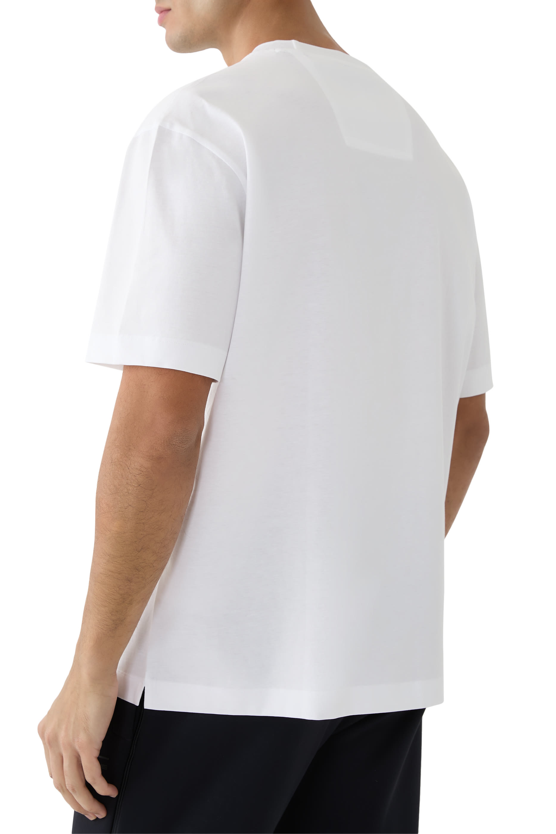 Double B Monogram Mercerised-Cotton T-Shirt