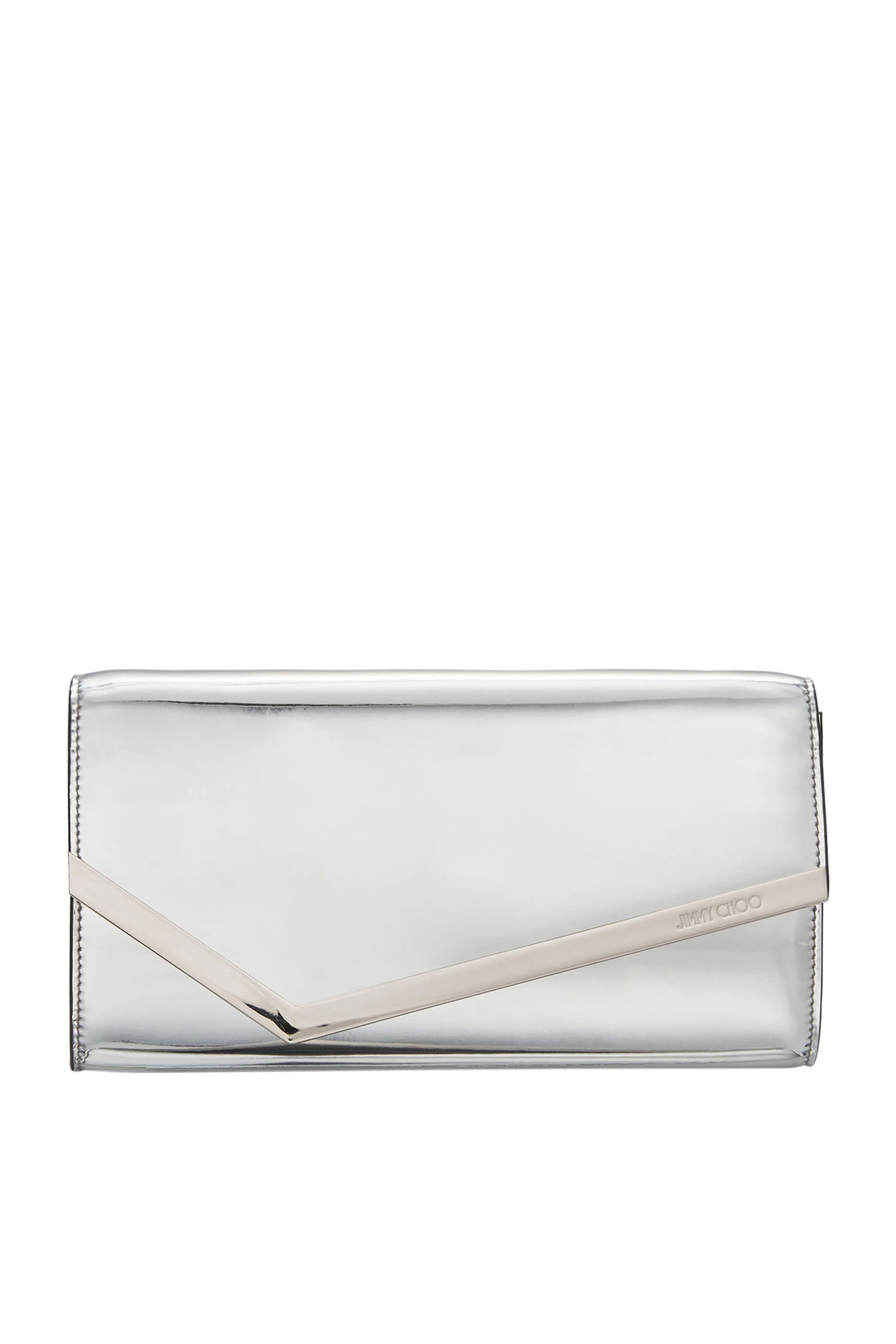 Emmie Metallic Leather Envelope Clutch