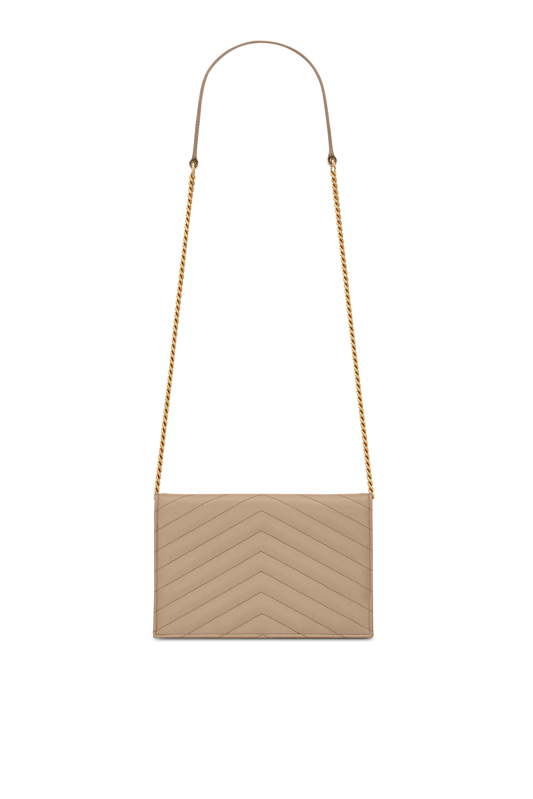 Cassandre Envelope Chain Wallet in Grain De Poudre Leather 