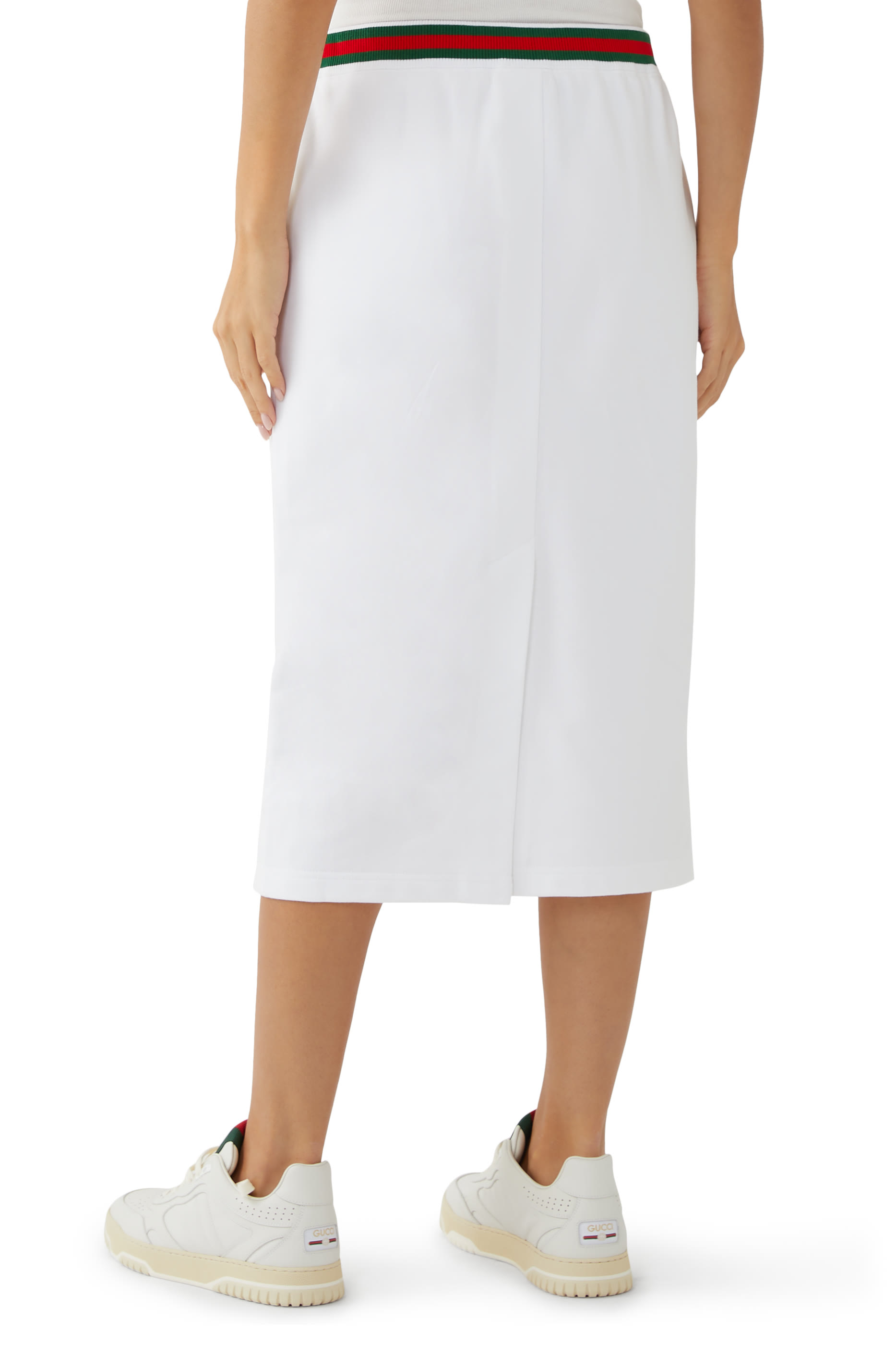 Cotton Jersey Skirt with Web