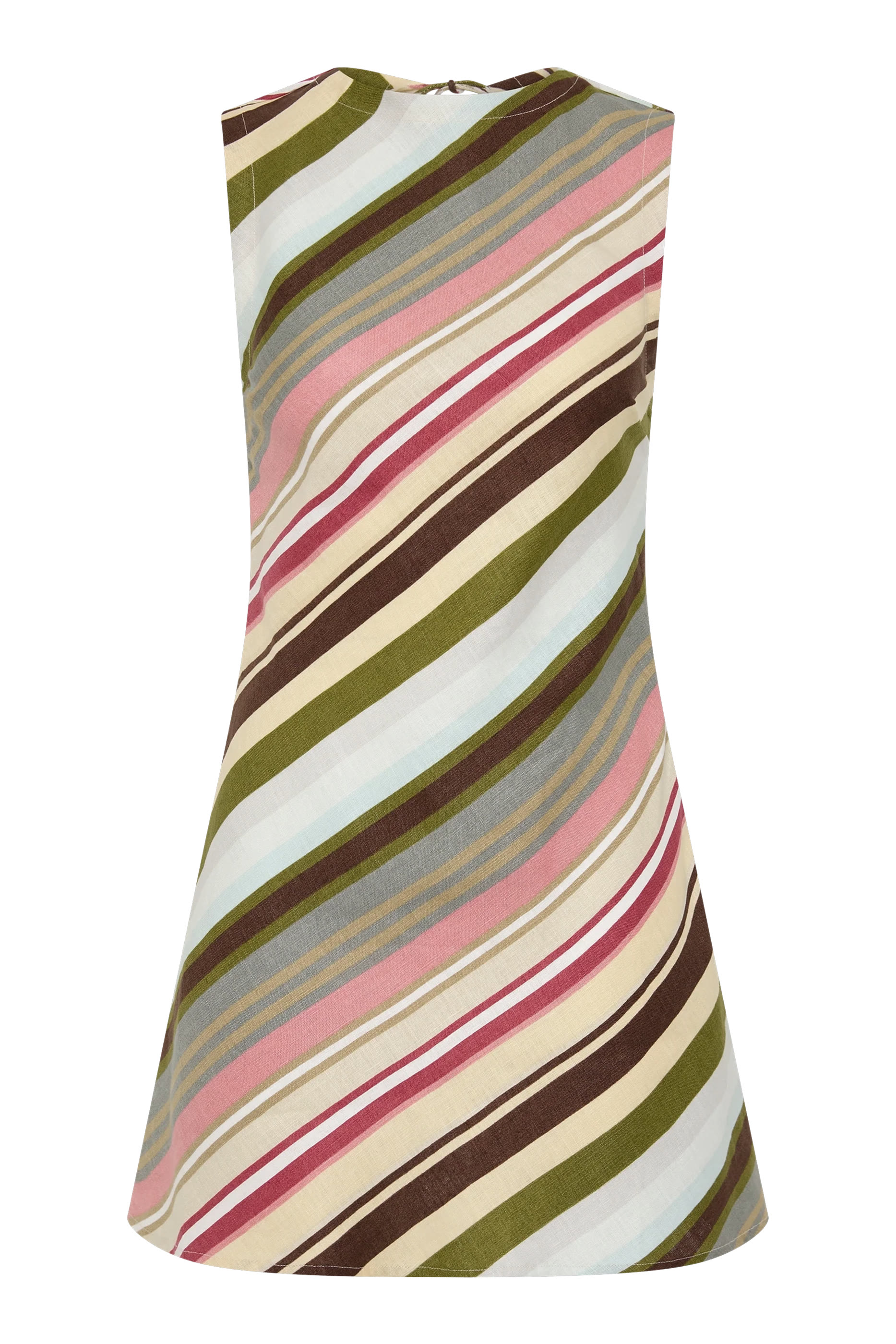 Julia Open Back Striped Mini Dress