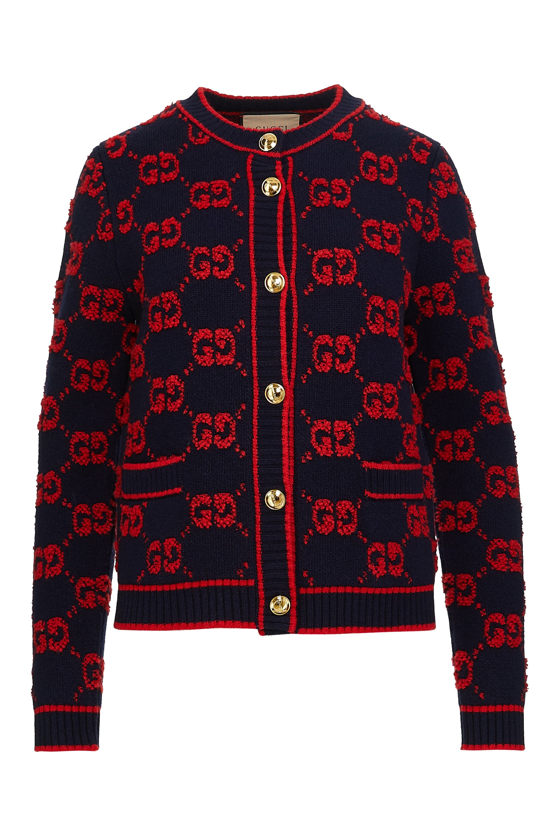 Buy Gucci GG Wool Bouclé Jacquard Cardigan for Womens Online