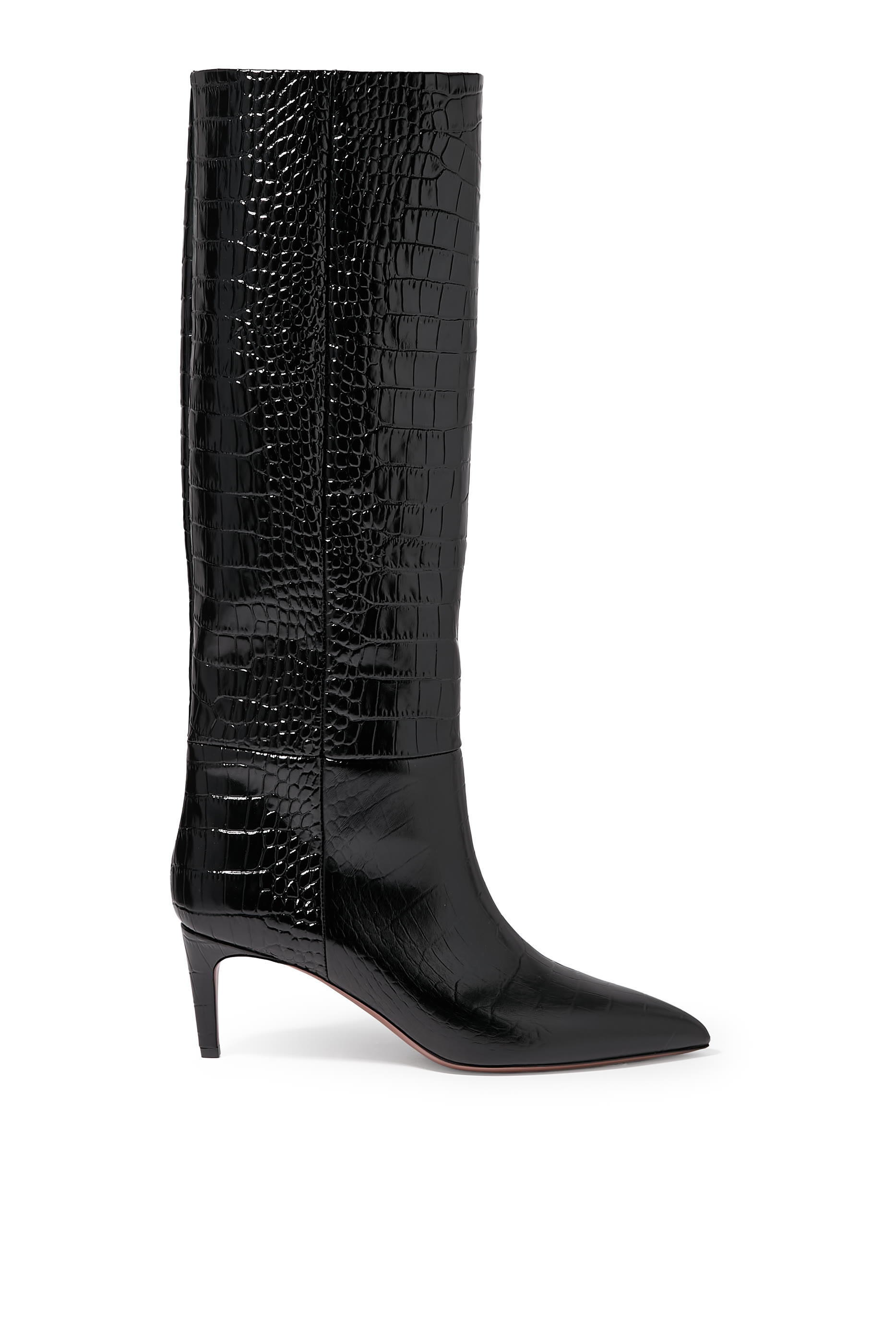  Embossed Lizard Knee 60 Boots