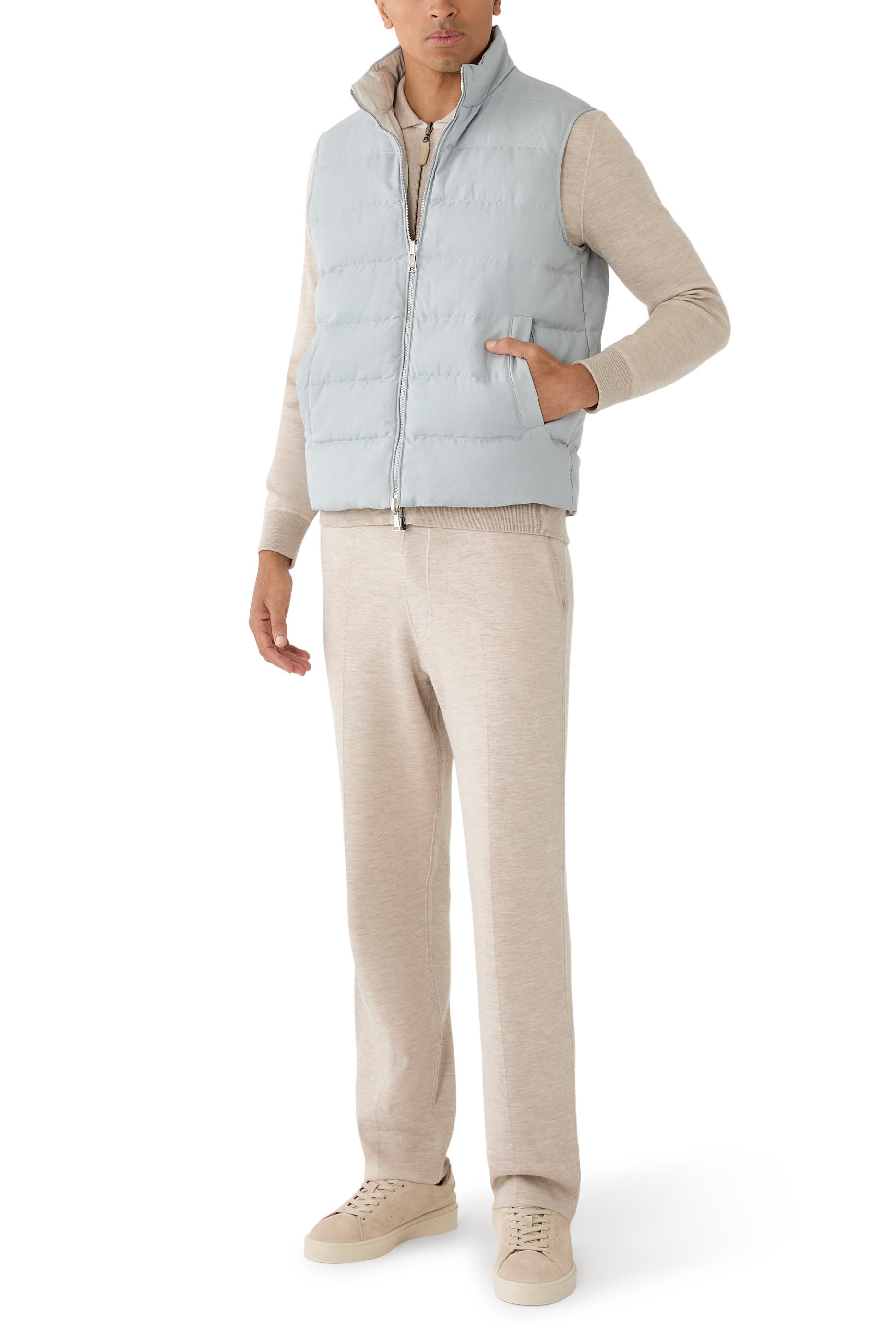 Reversible Mock Collar Vest