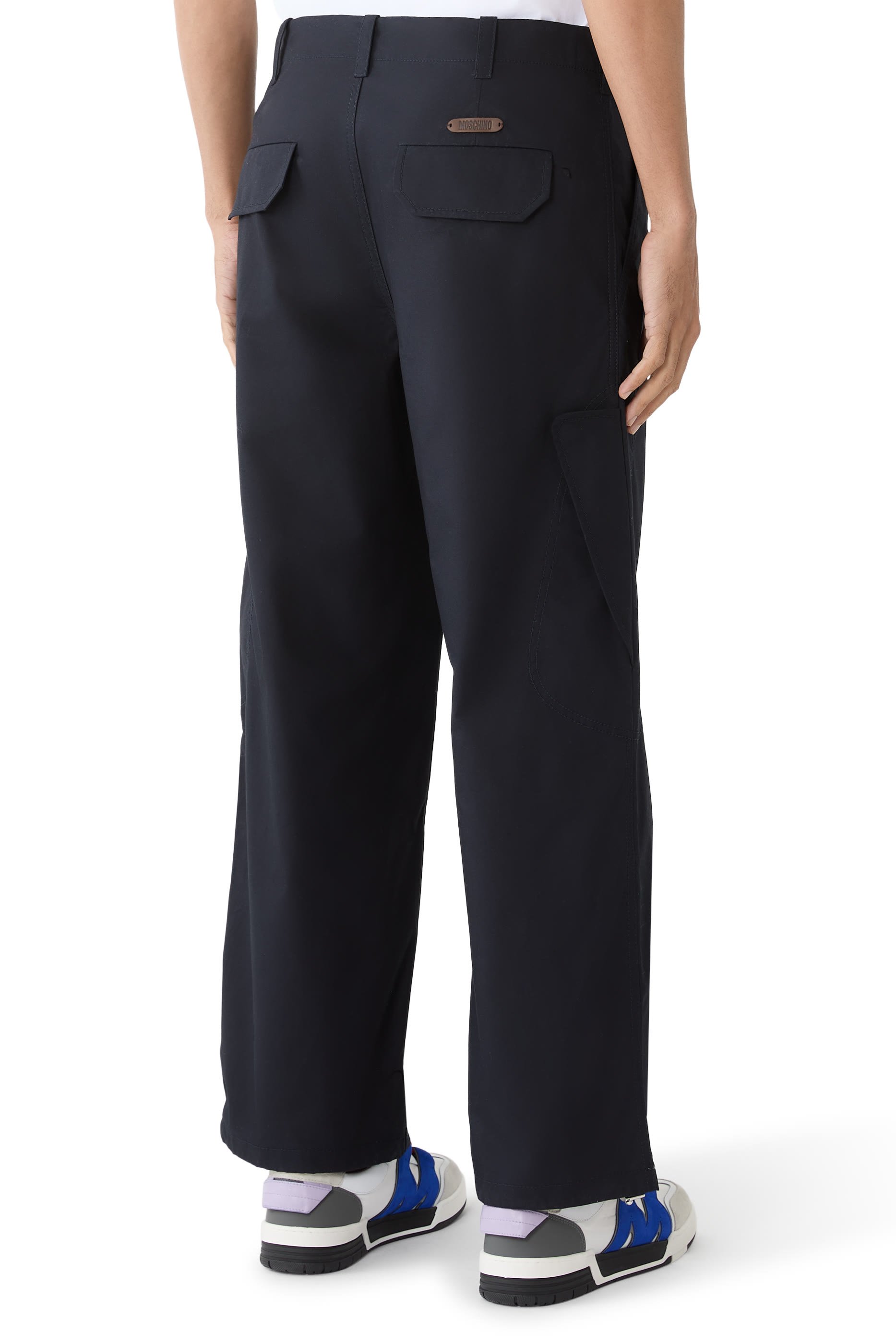 Cotton Straight Leg Trousers