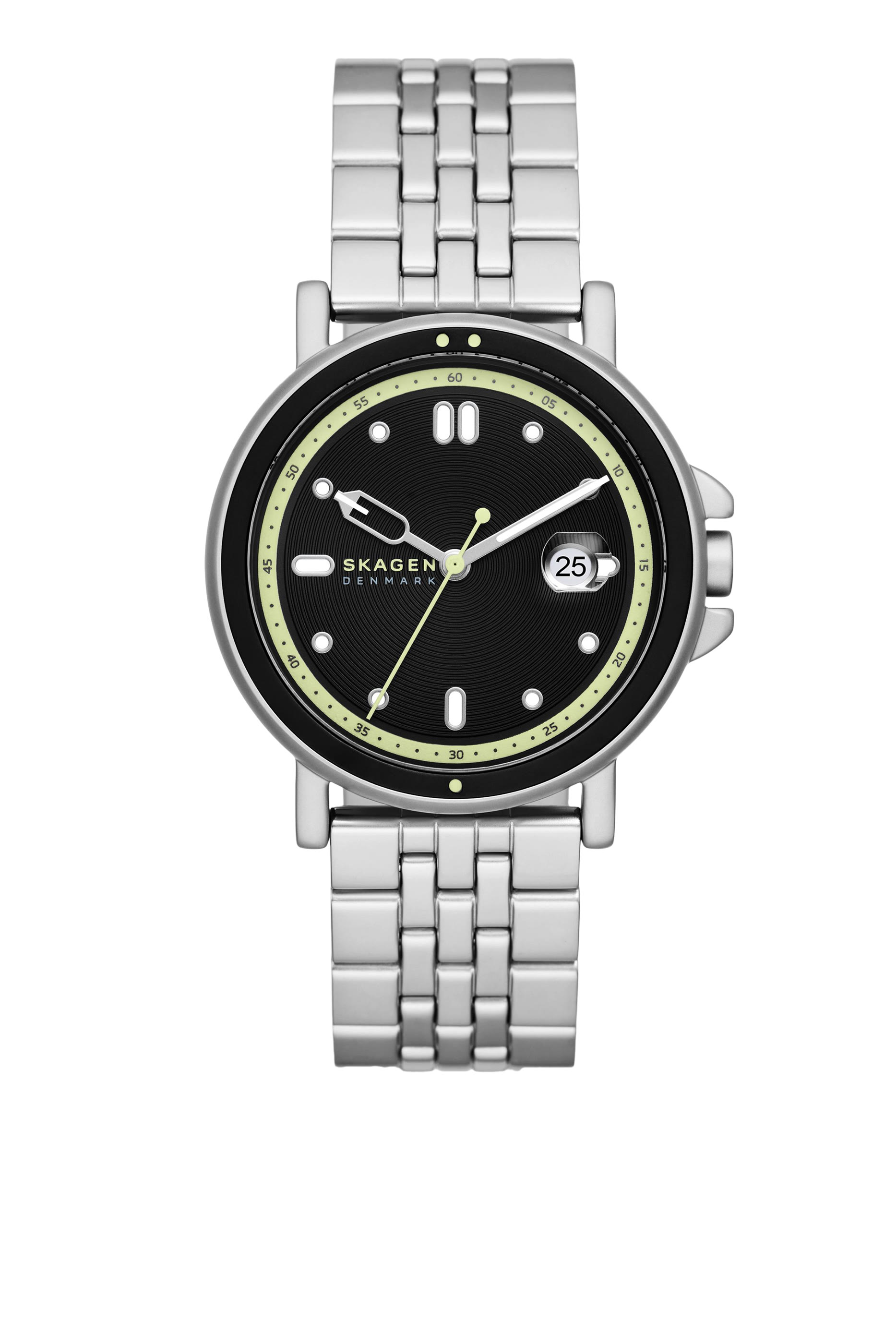 Signatur Sport Three-Hand Date Stainless Steel Bracelet Watch