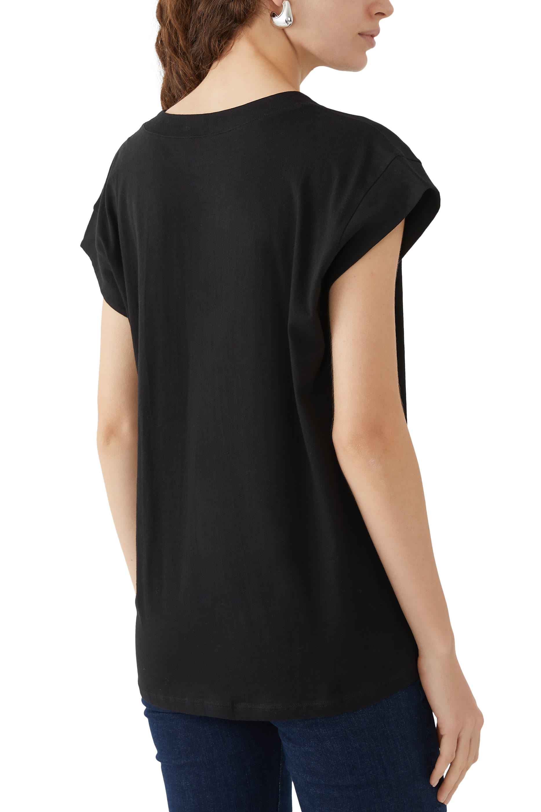 Le Mid Rise V Neck T-Shirt