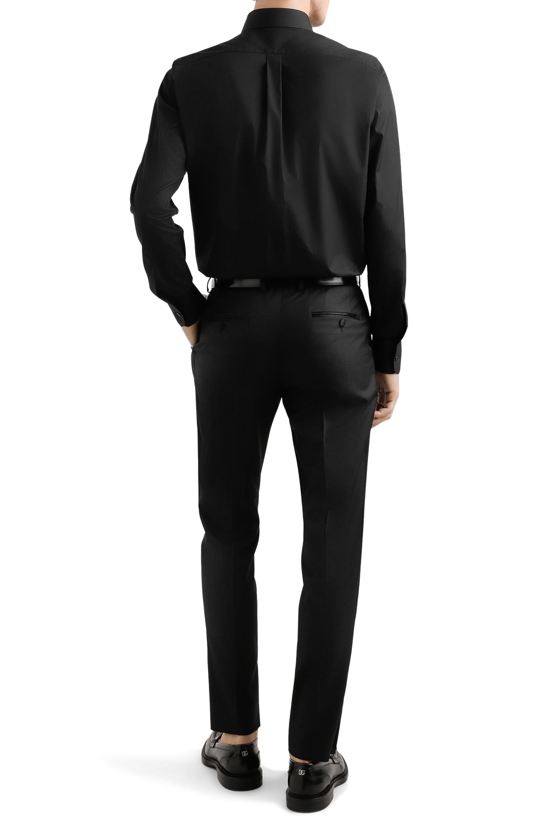 Cotton Shirt with Heraldic Patch