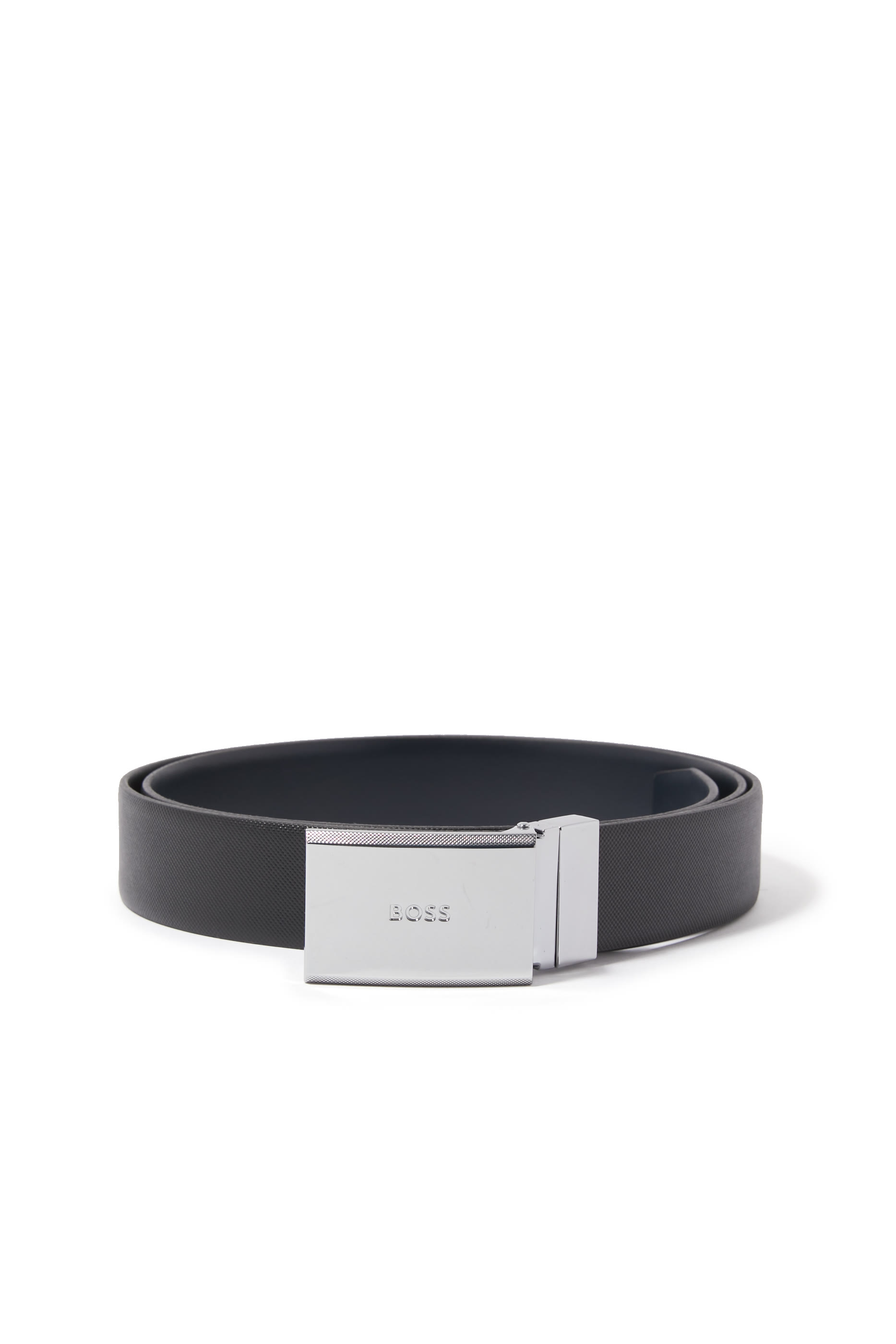 Gert-D Leather Belt with Logo Loop