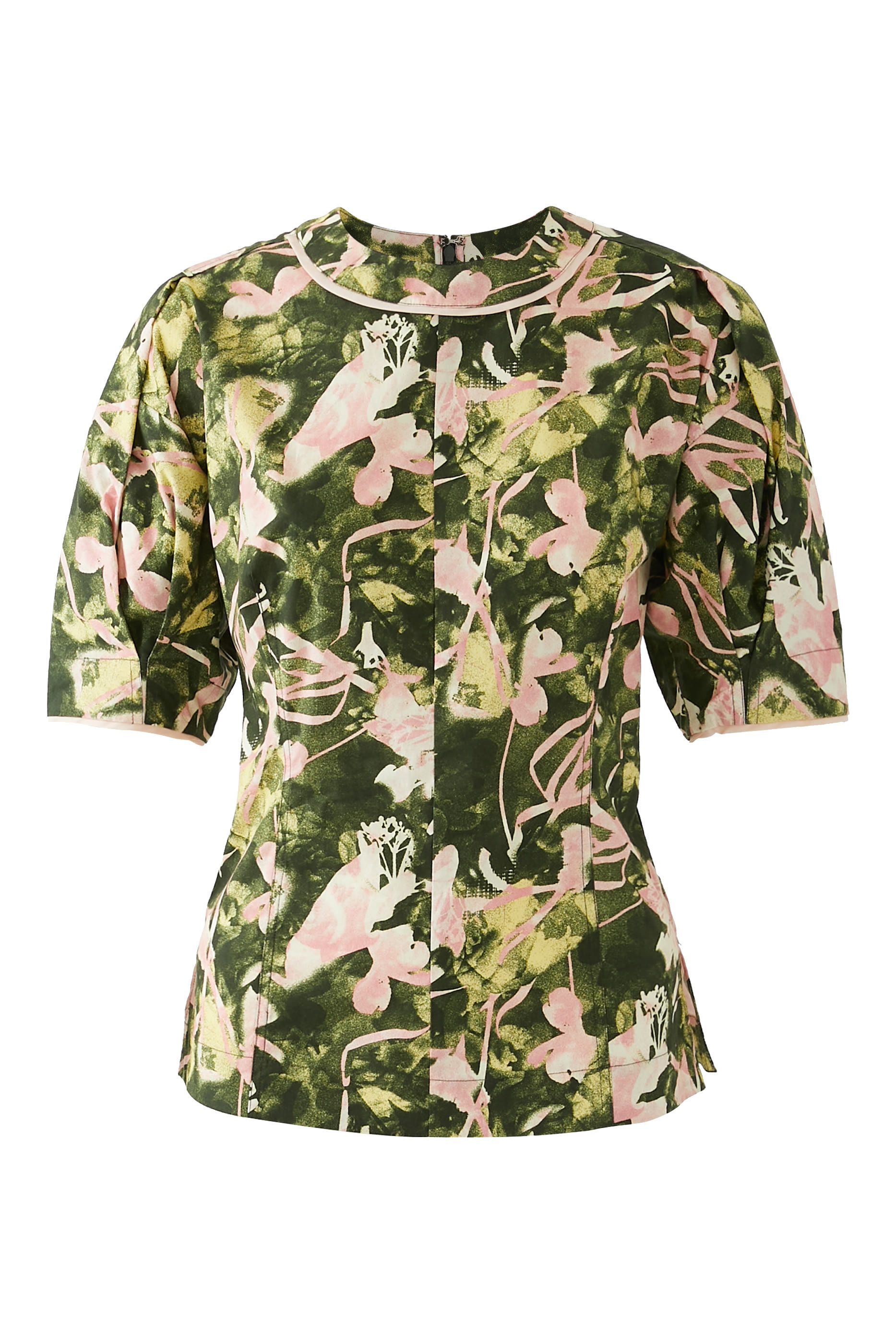 Floating Iris Short Sleeve Top