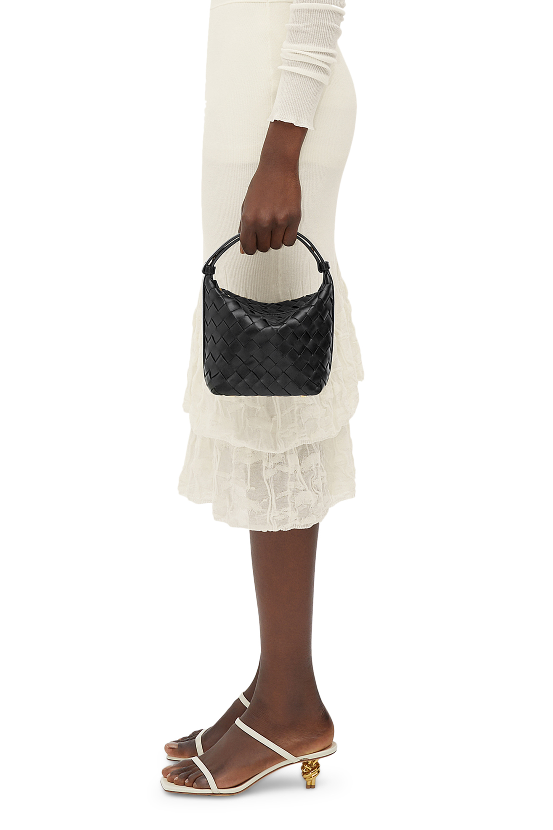 Mini Wallace Intrecciato Leather Shoulder Bag