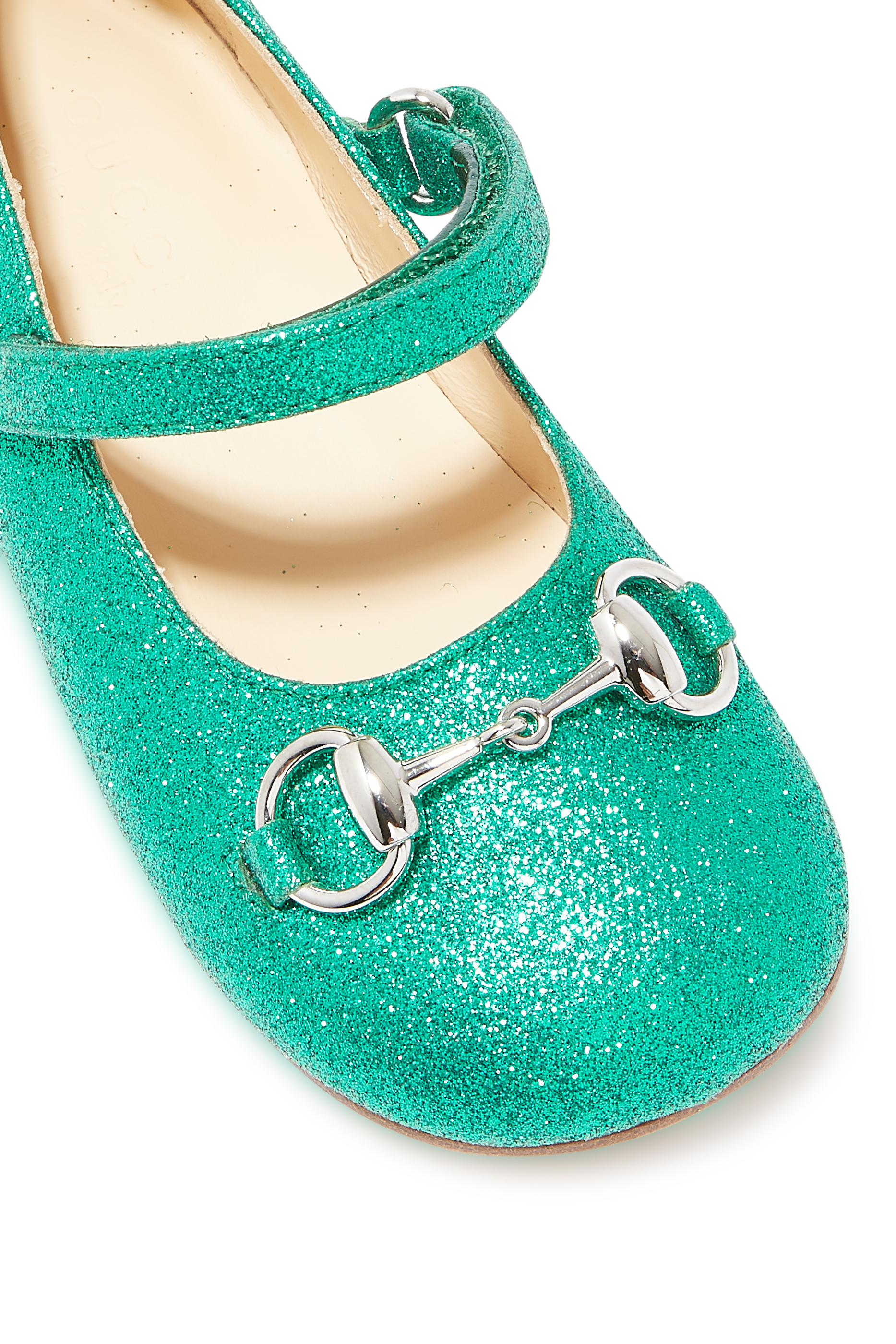 Kids Horsebit Glitter Ballerinas