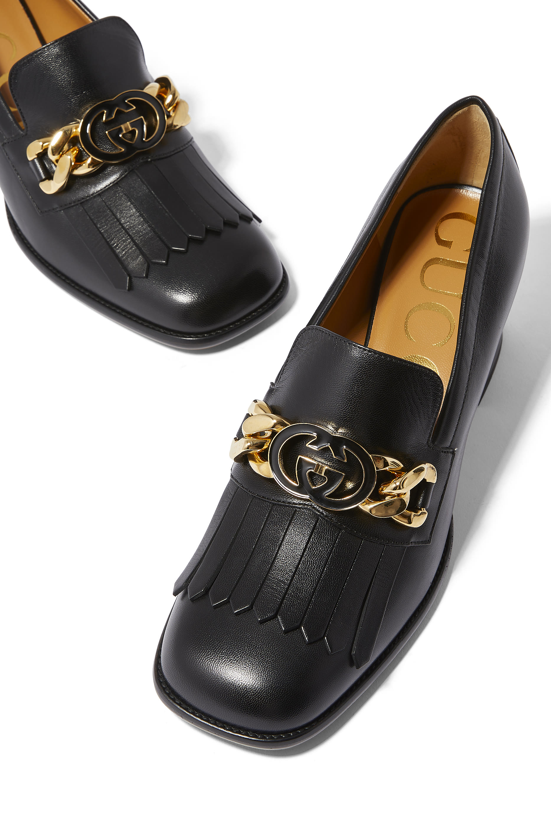 Interlocking G 55 Mid-Heel Pumps