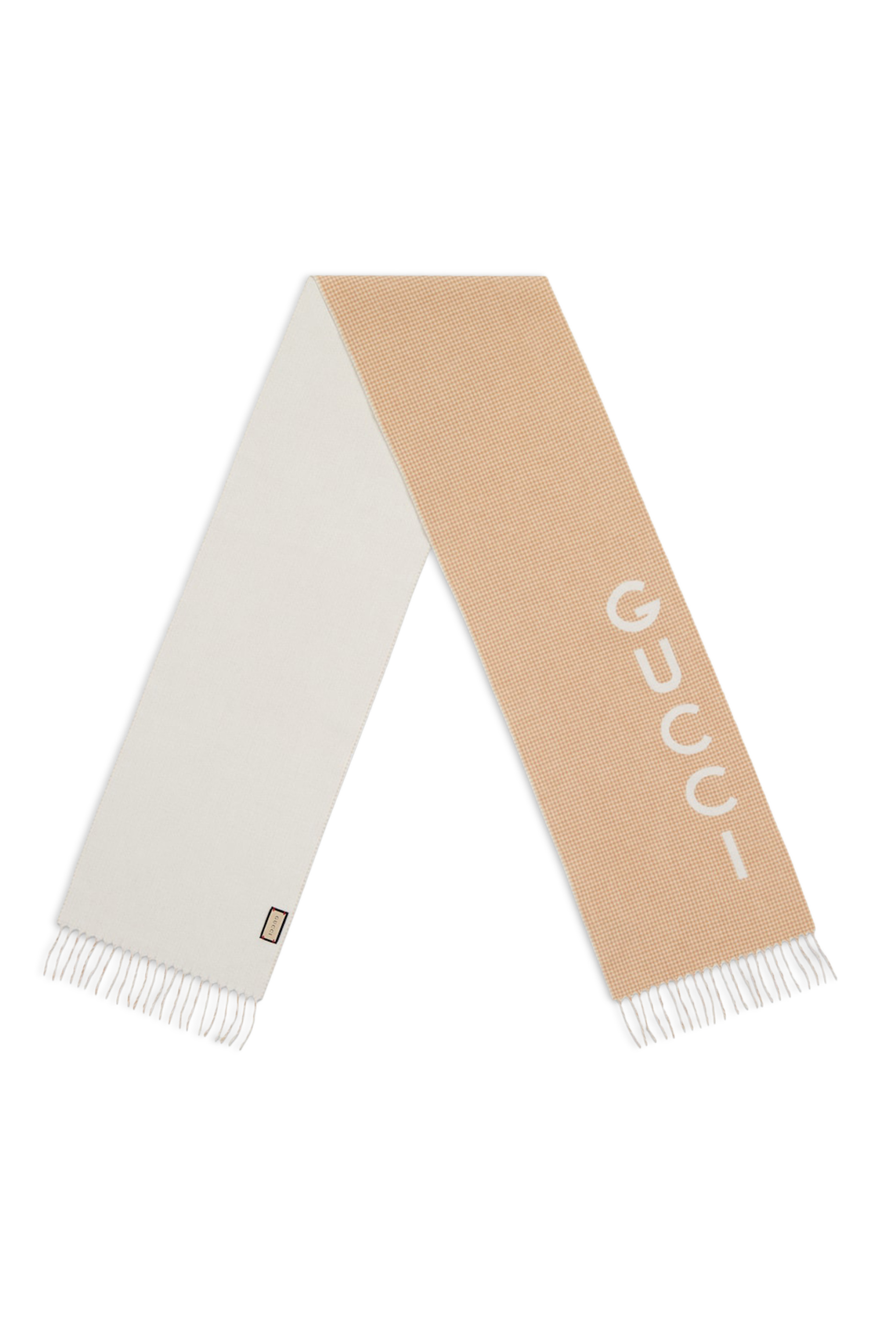 Wool Cashmere Script Scarf