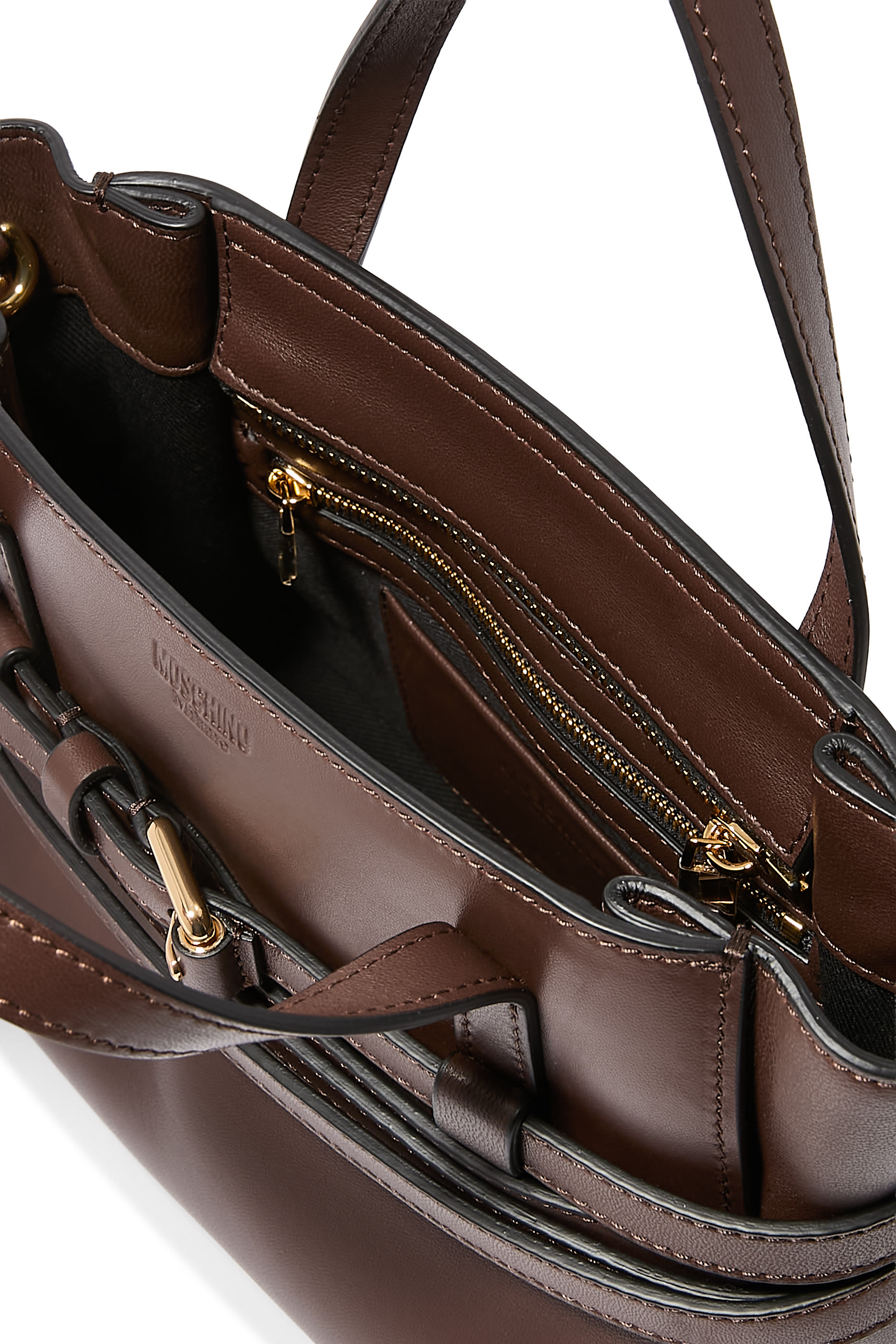 Tie Me Buckle-Strap Small Tote Bag