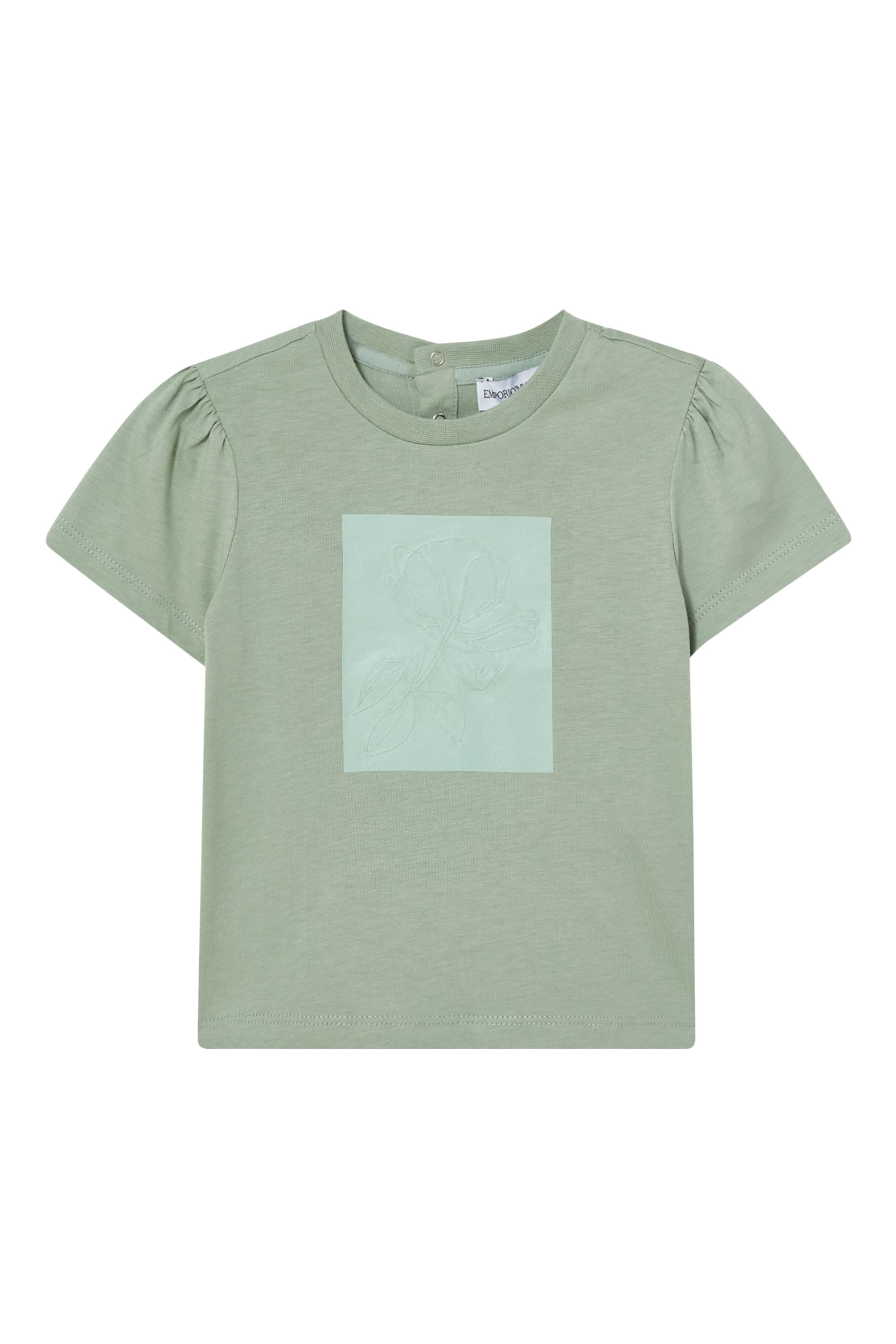 Kids Macro Rose Patch T-Shirt