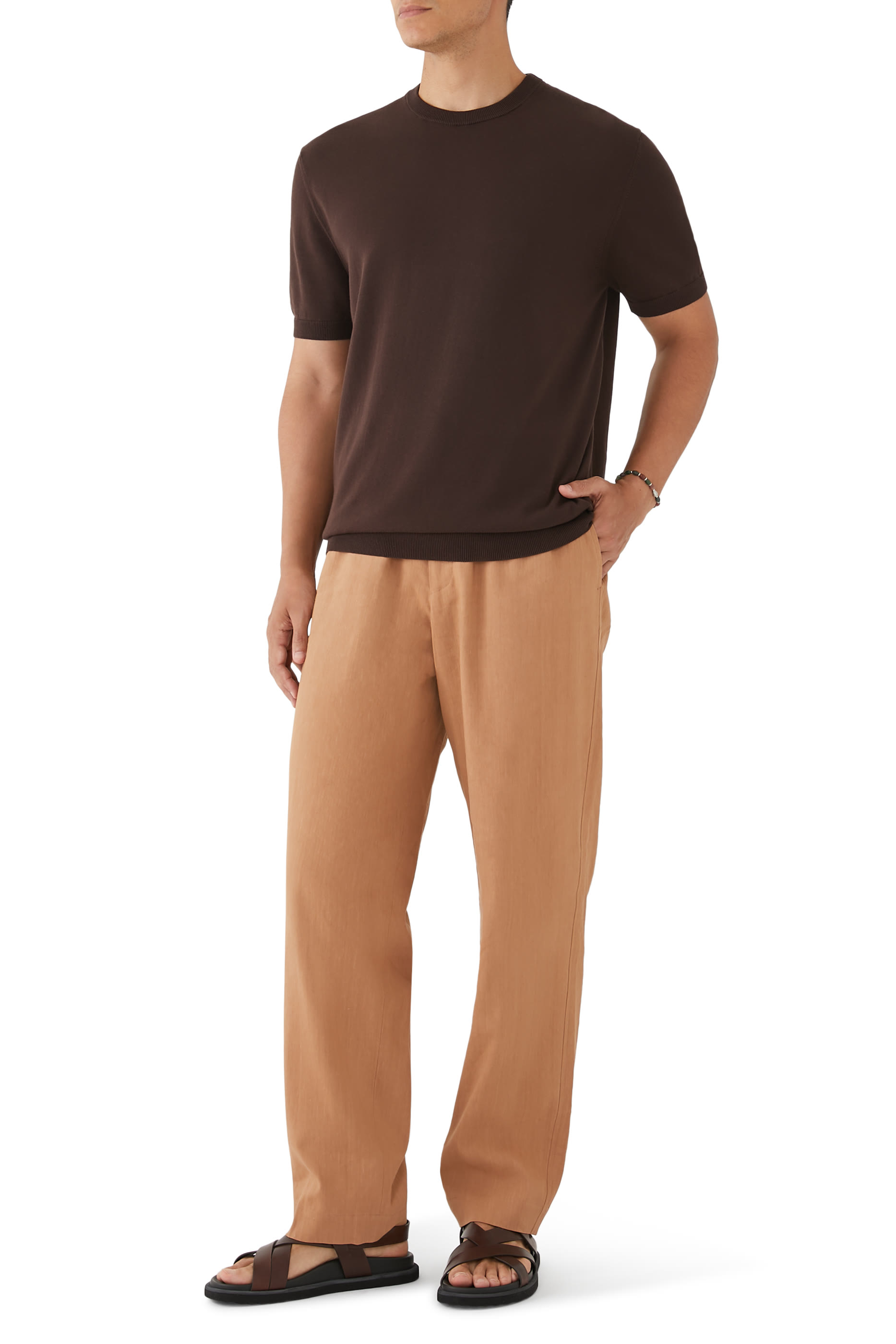 Cotton and Linen T-Shirt