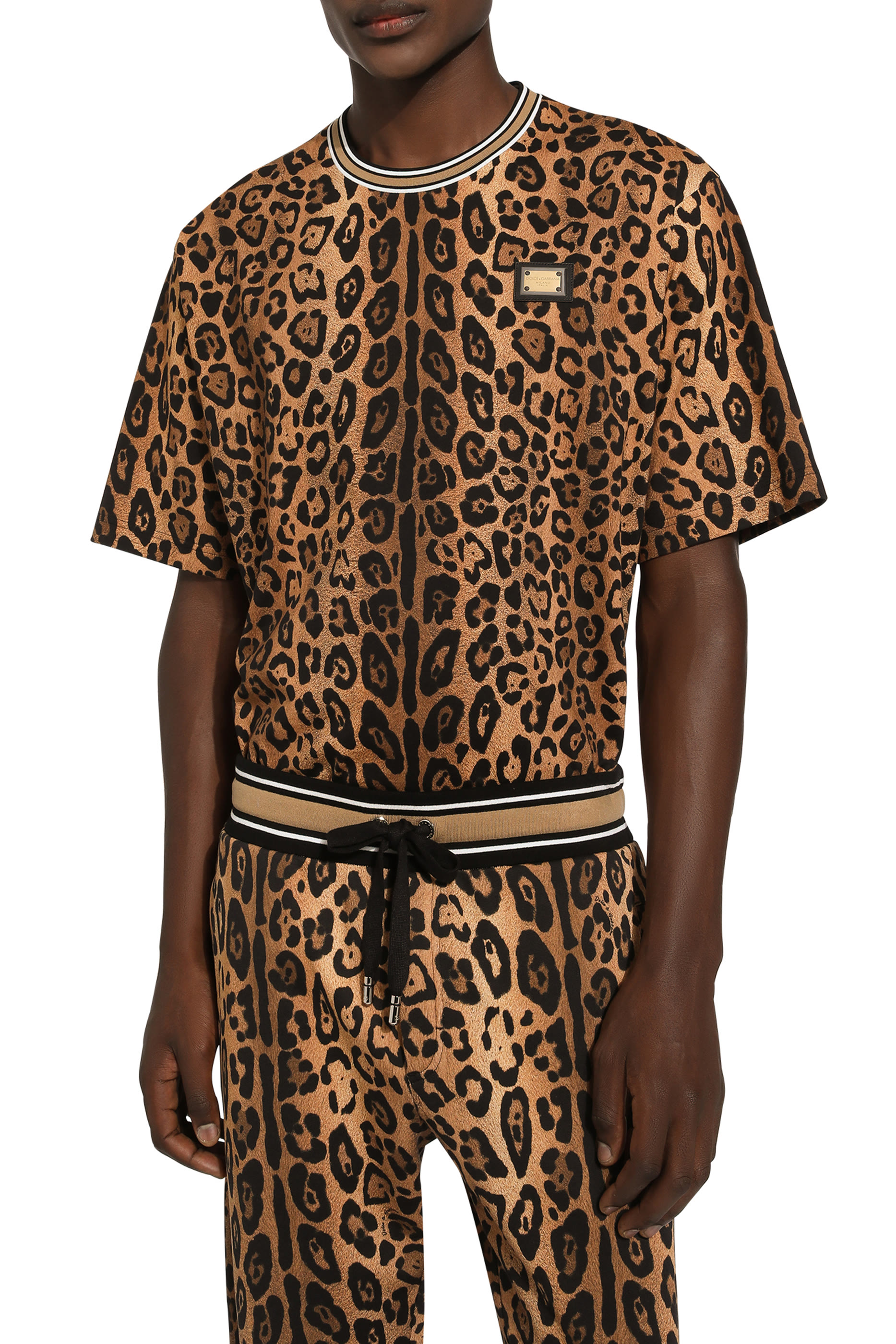 Leopard-Print Crespo T-Shirt