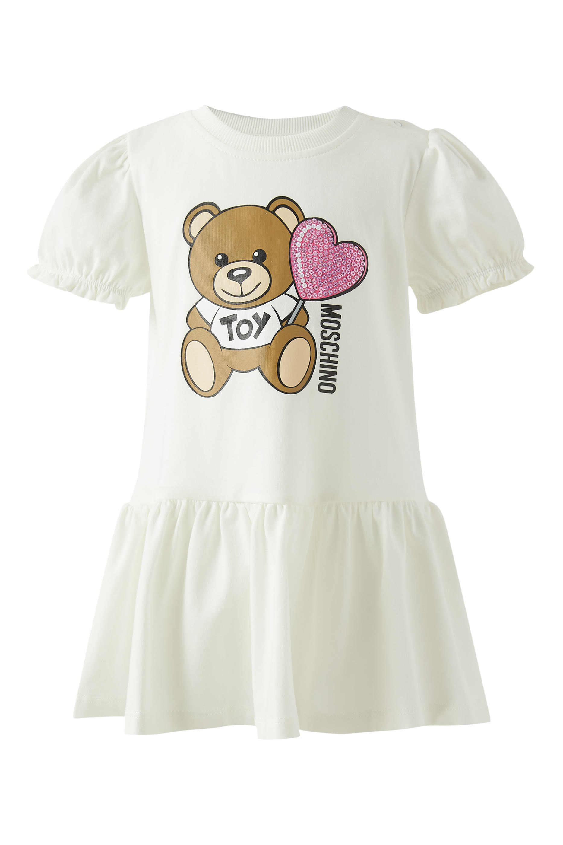 Kids Teddy Bear Jersey Dress