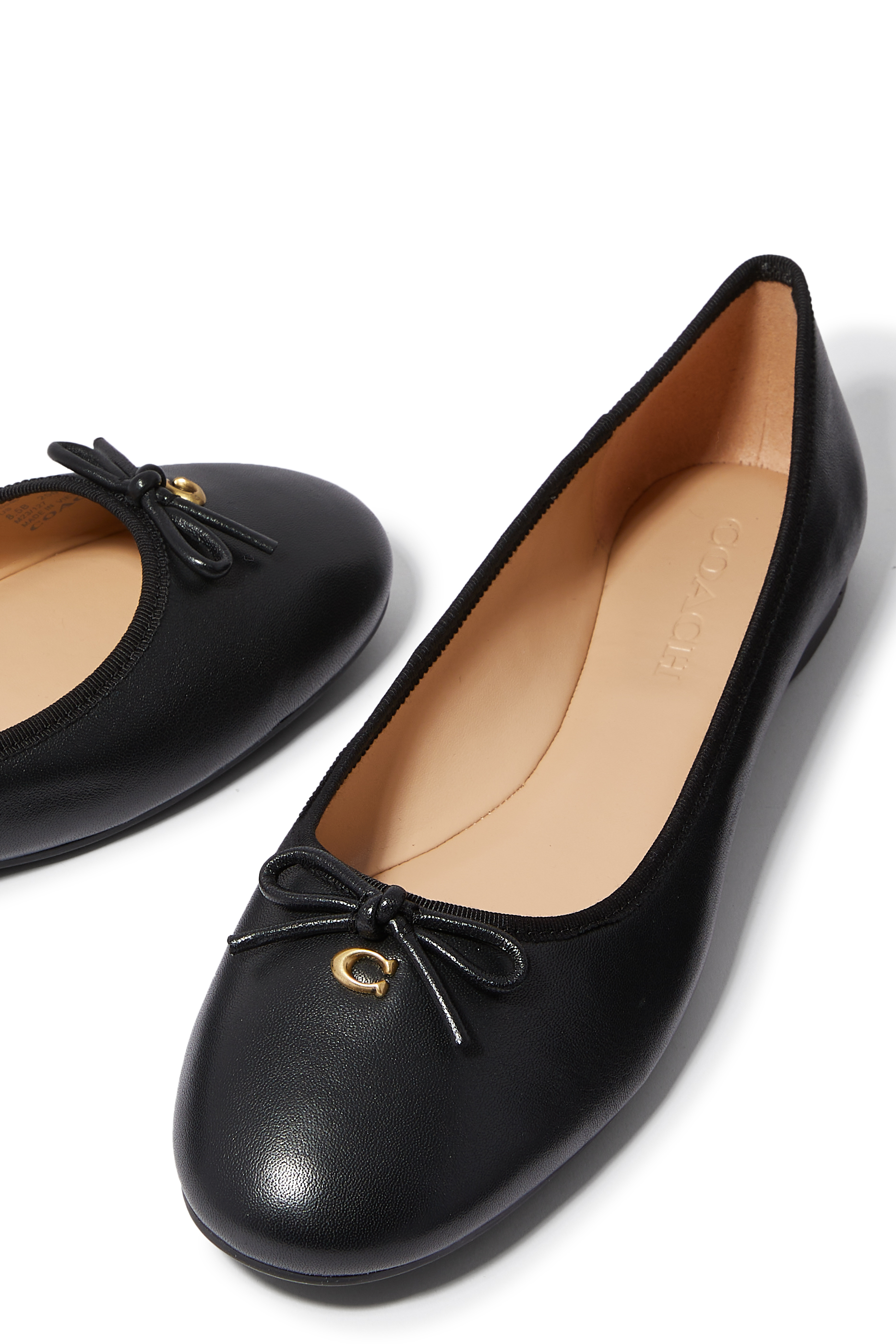 Abigail Leather Ballerina Flats