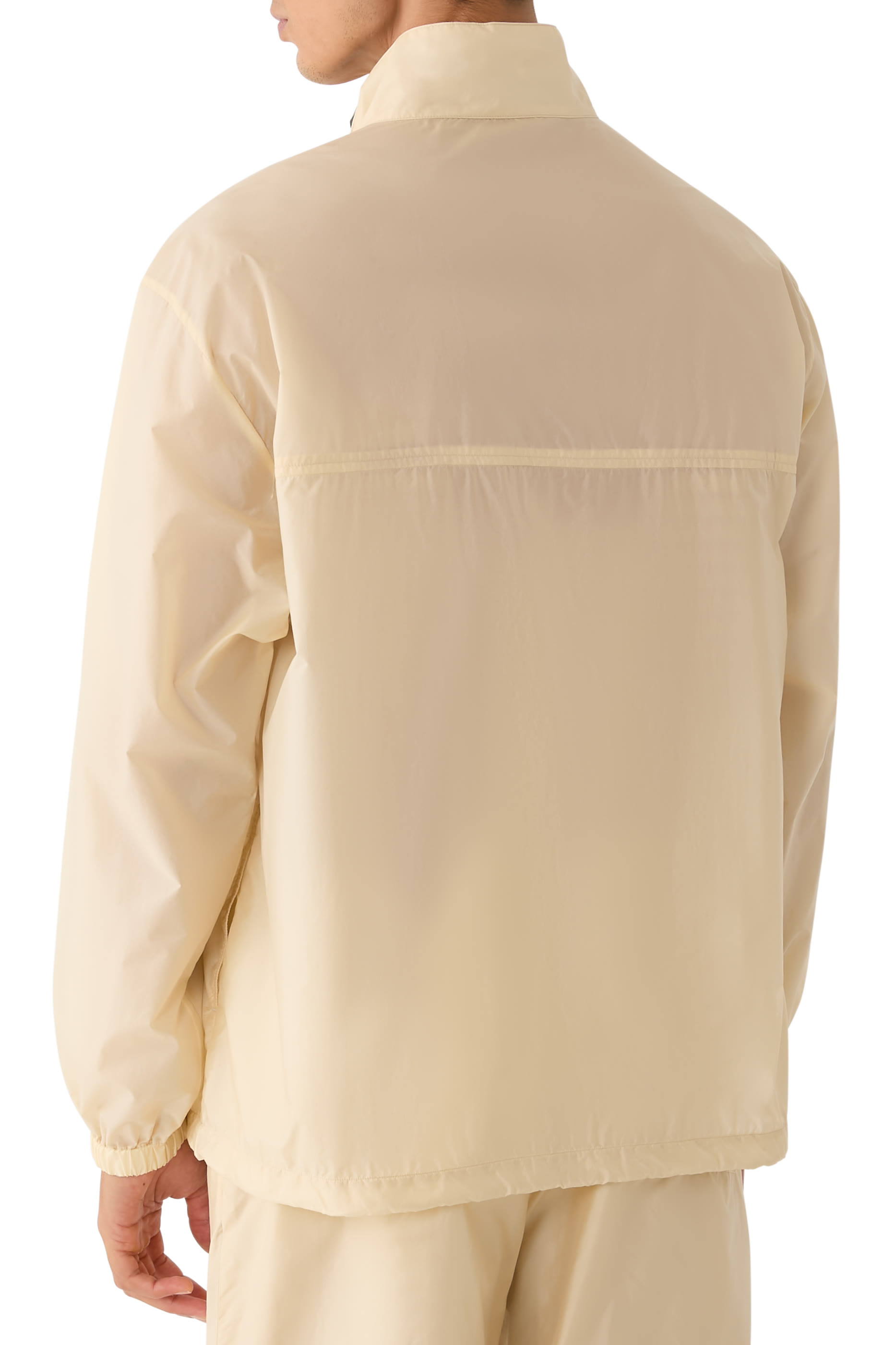 Light Sheer Nylon Half Zip Polo