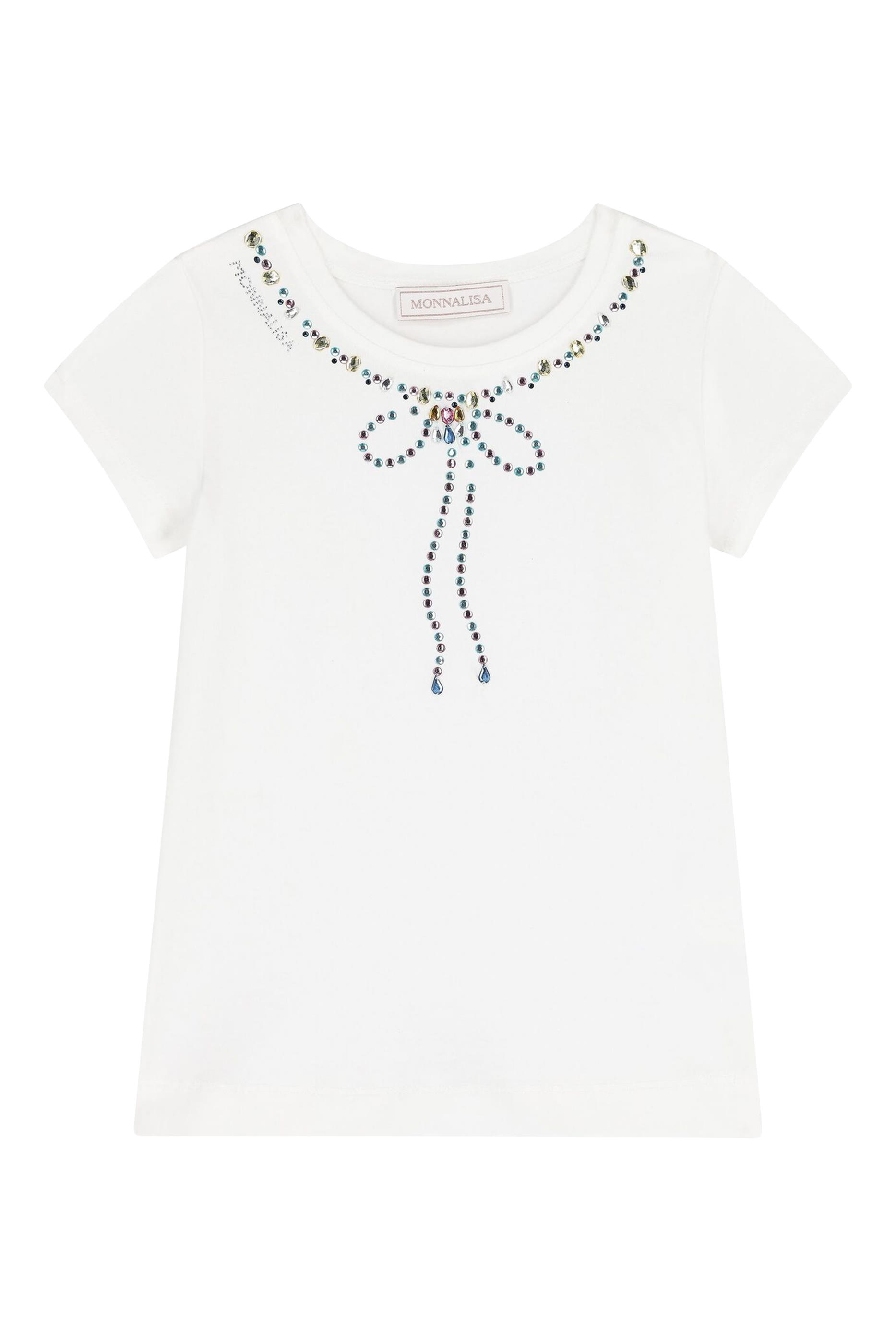 Kids  Jewel Bow Jersey T-Shirt