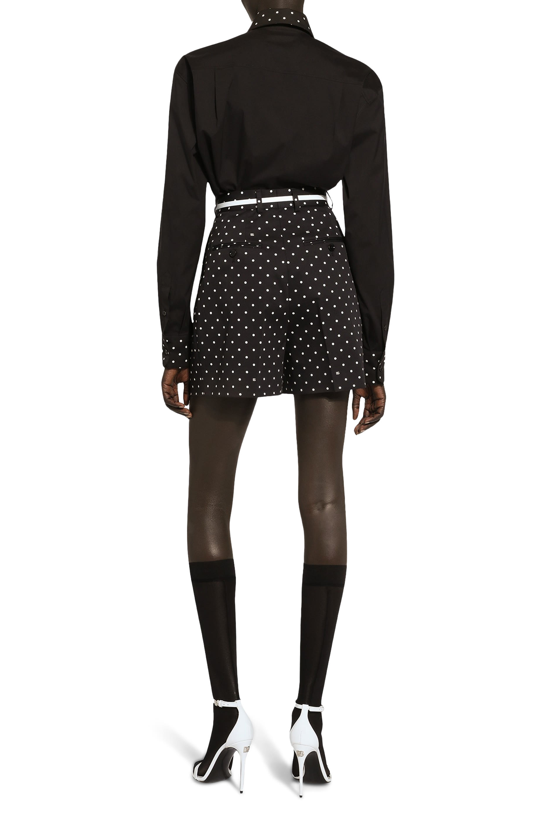 Polka-dot Cotton Shorts