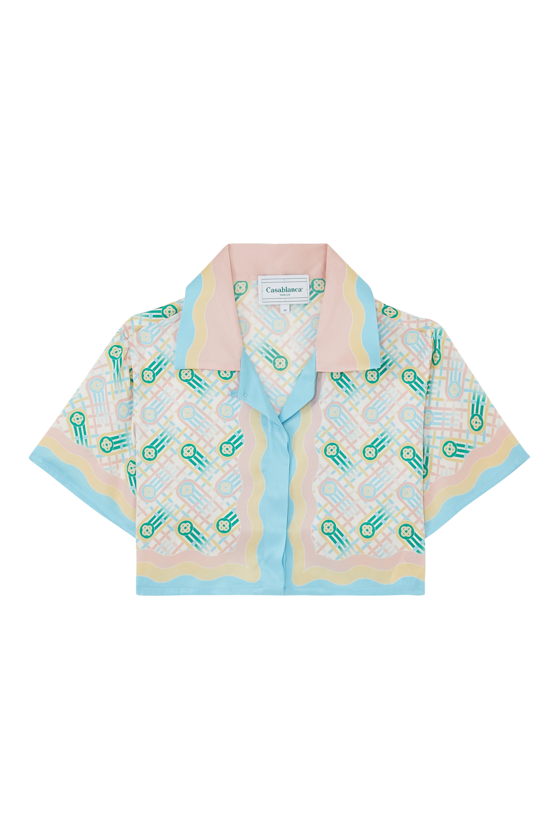 Ping Pong Cropped Silk Shirt
