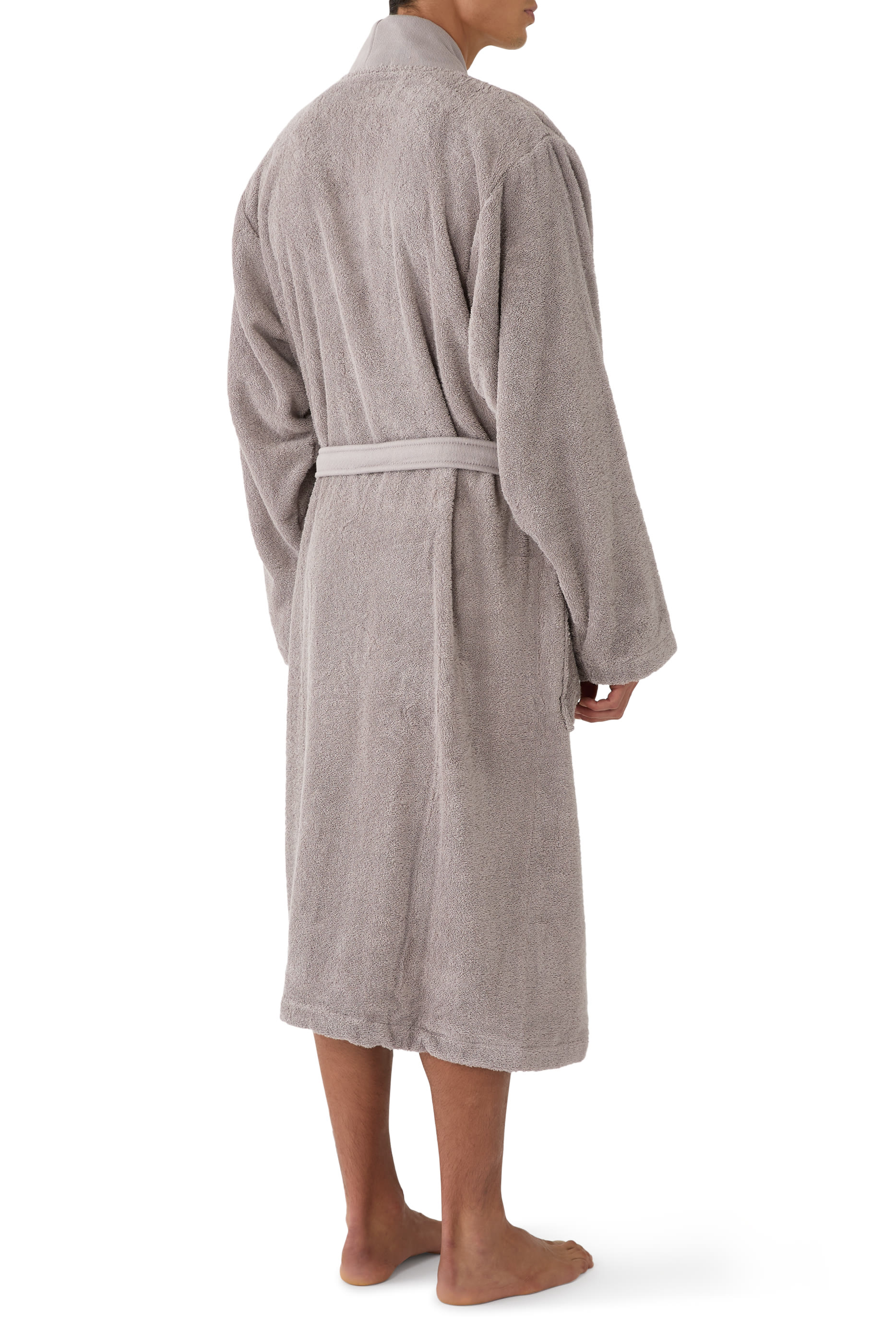Logo-Lapel Dressing Gown