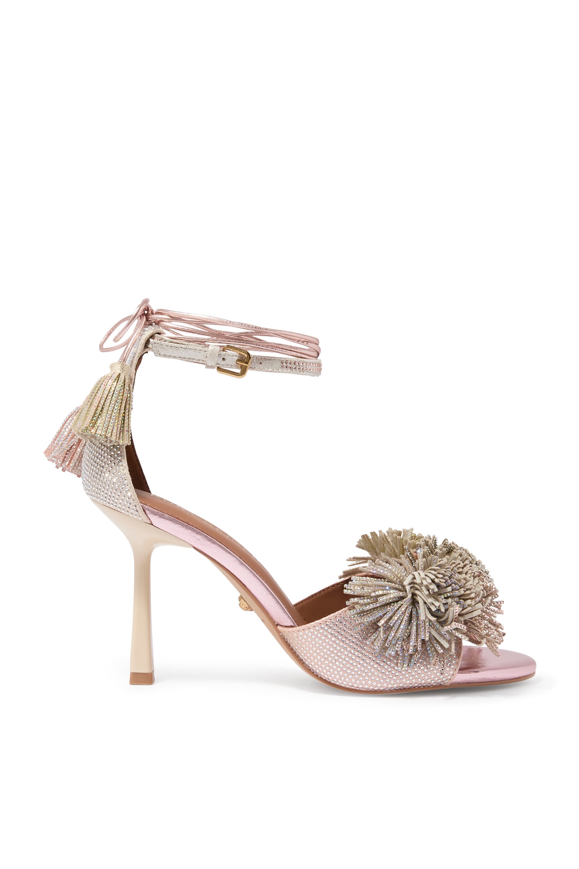 Pom Pom 70 Ankle Tie Sandals