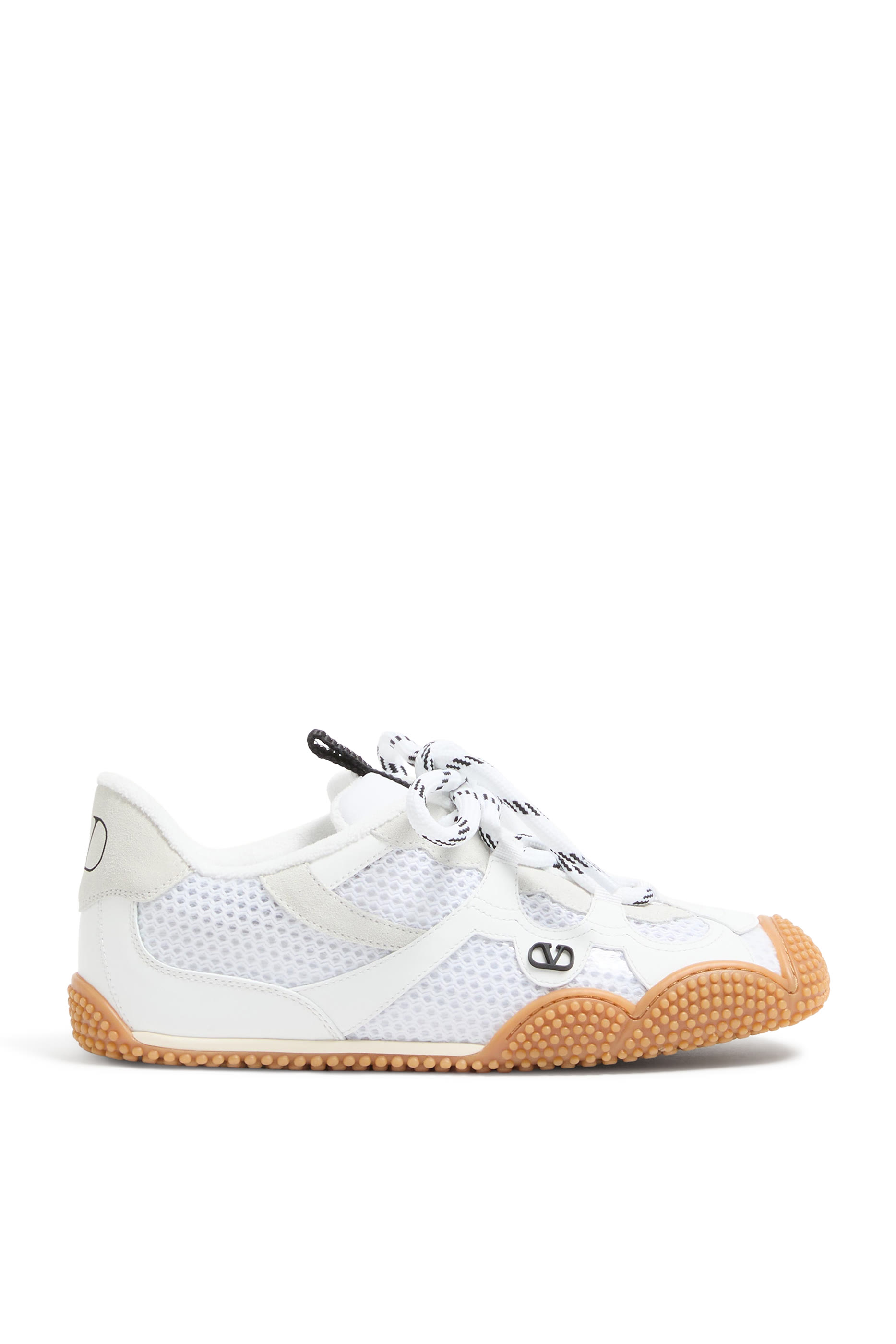  Amphibia Sneakers in Rubberized Calfskin and Split Leather