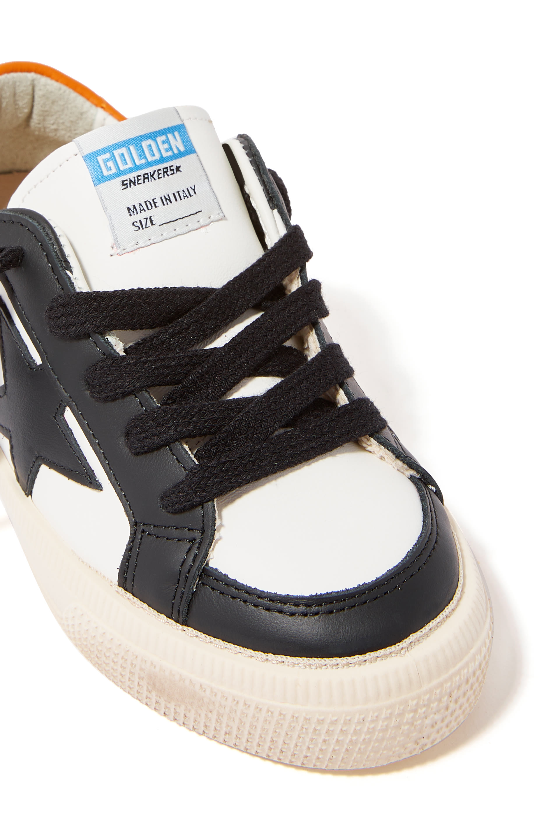 May Star-Patch Leather Sneakers