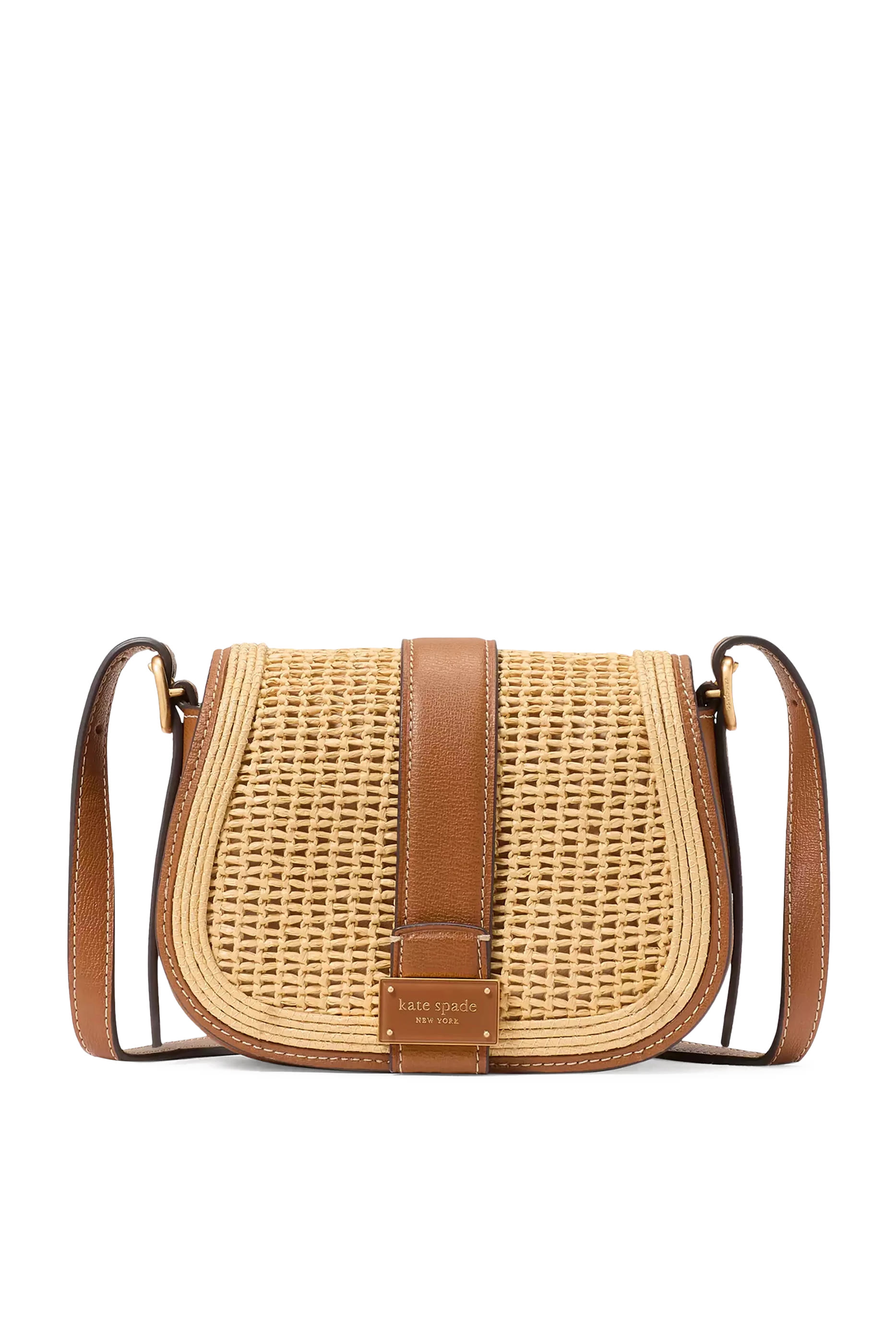 Nouveau Straw Saddle Bag