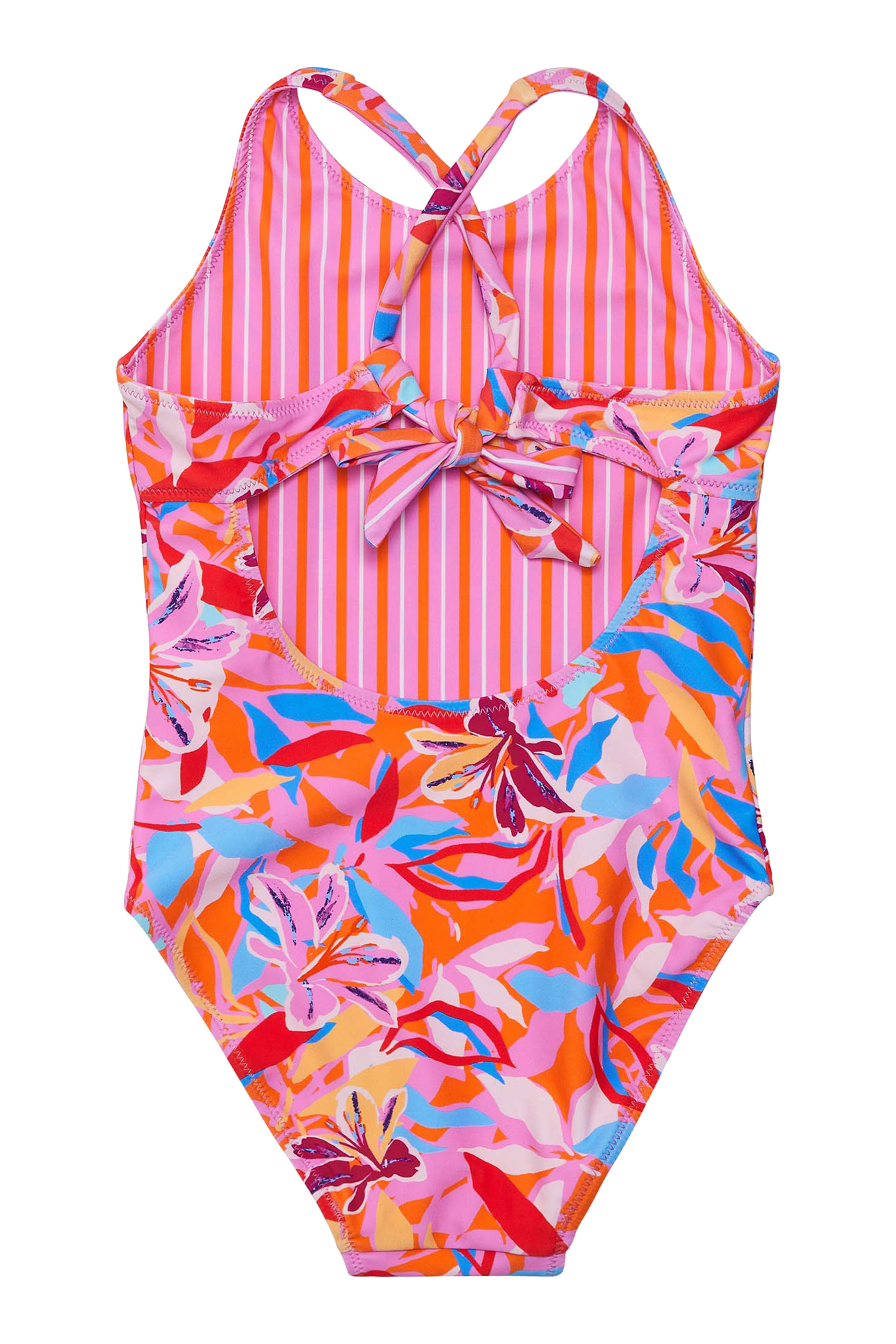 Kids Blooming Sunset Sustainable X Back Swimsuit