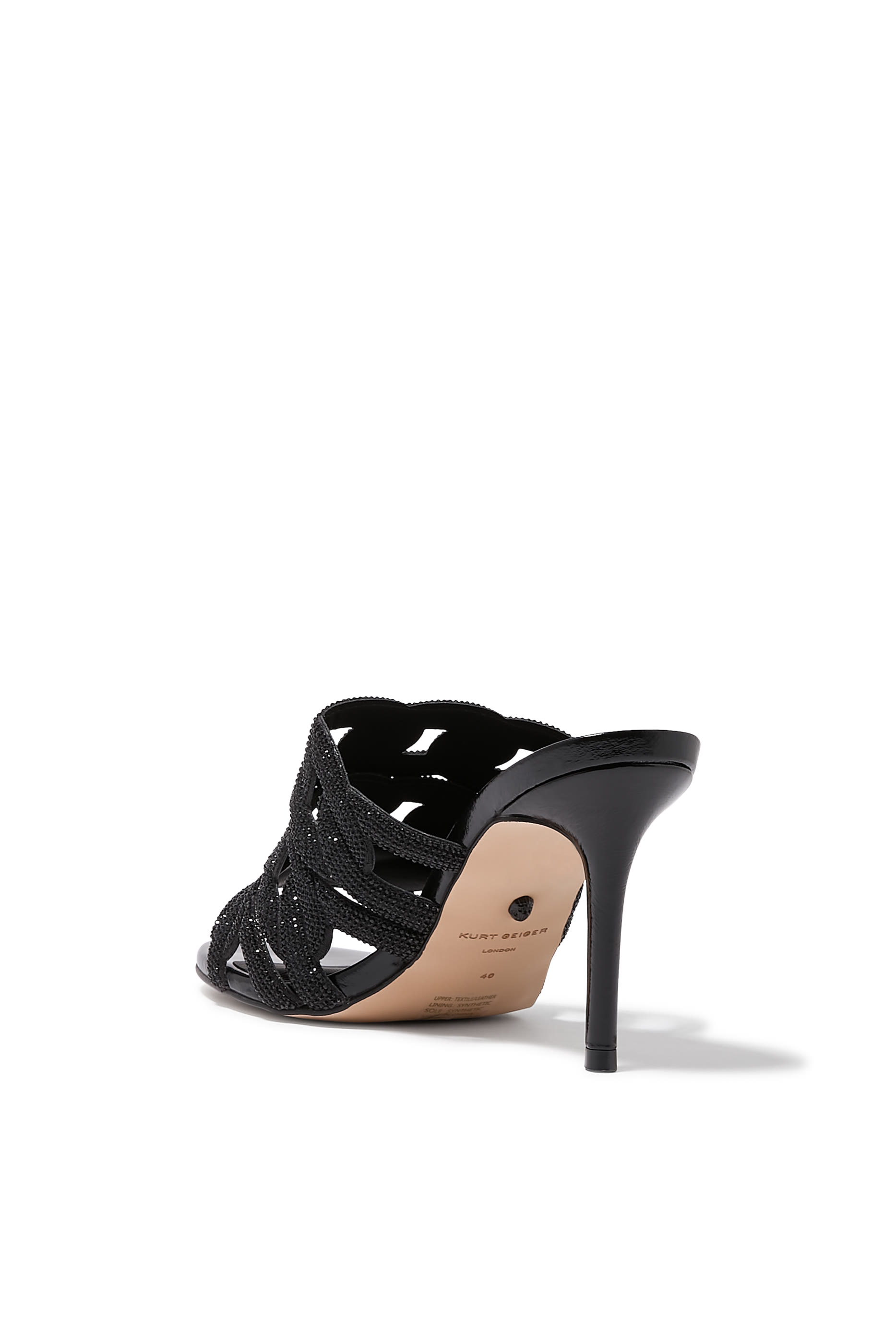 Crystal 85 Chain Mules 