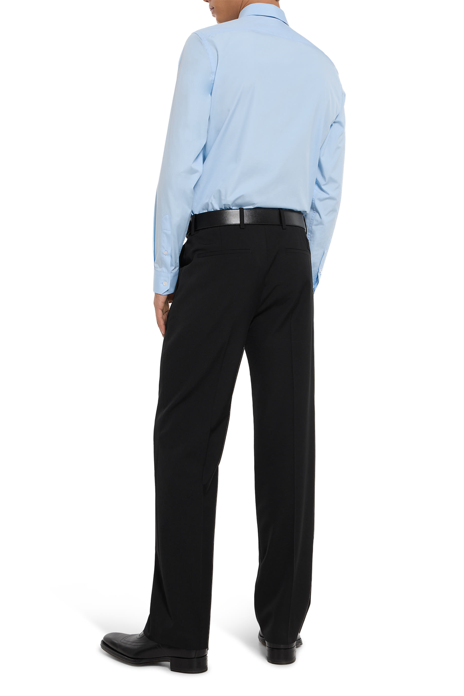 Wool Silk Twill Pants 