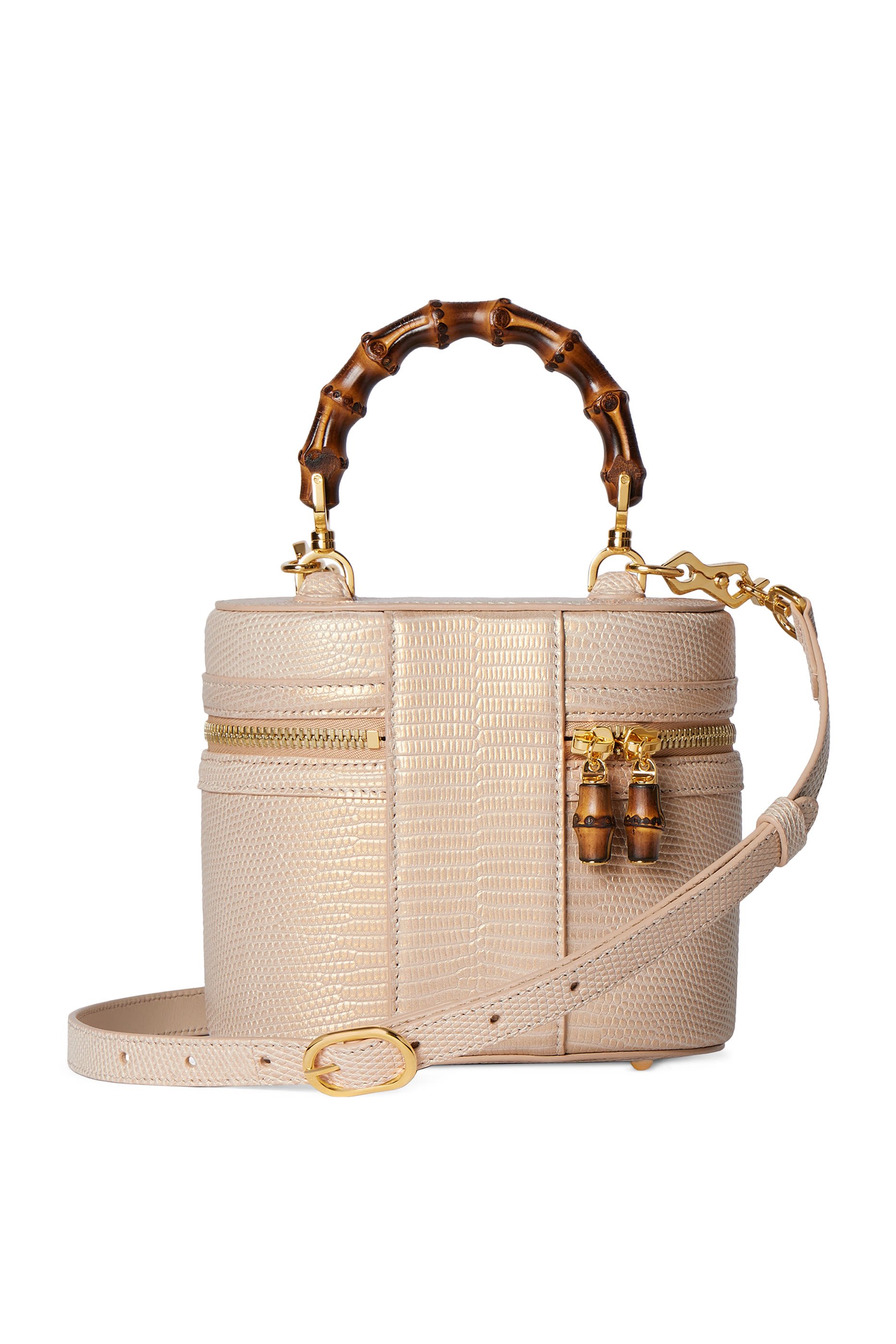 Bamboo Handle Mini Vanity Bag