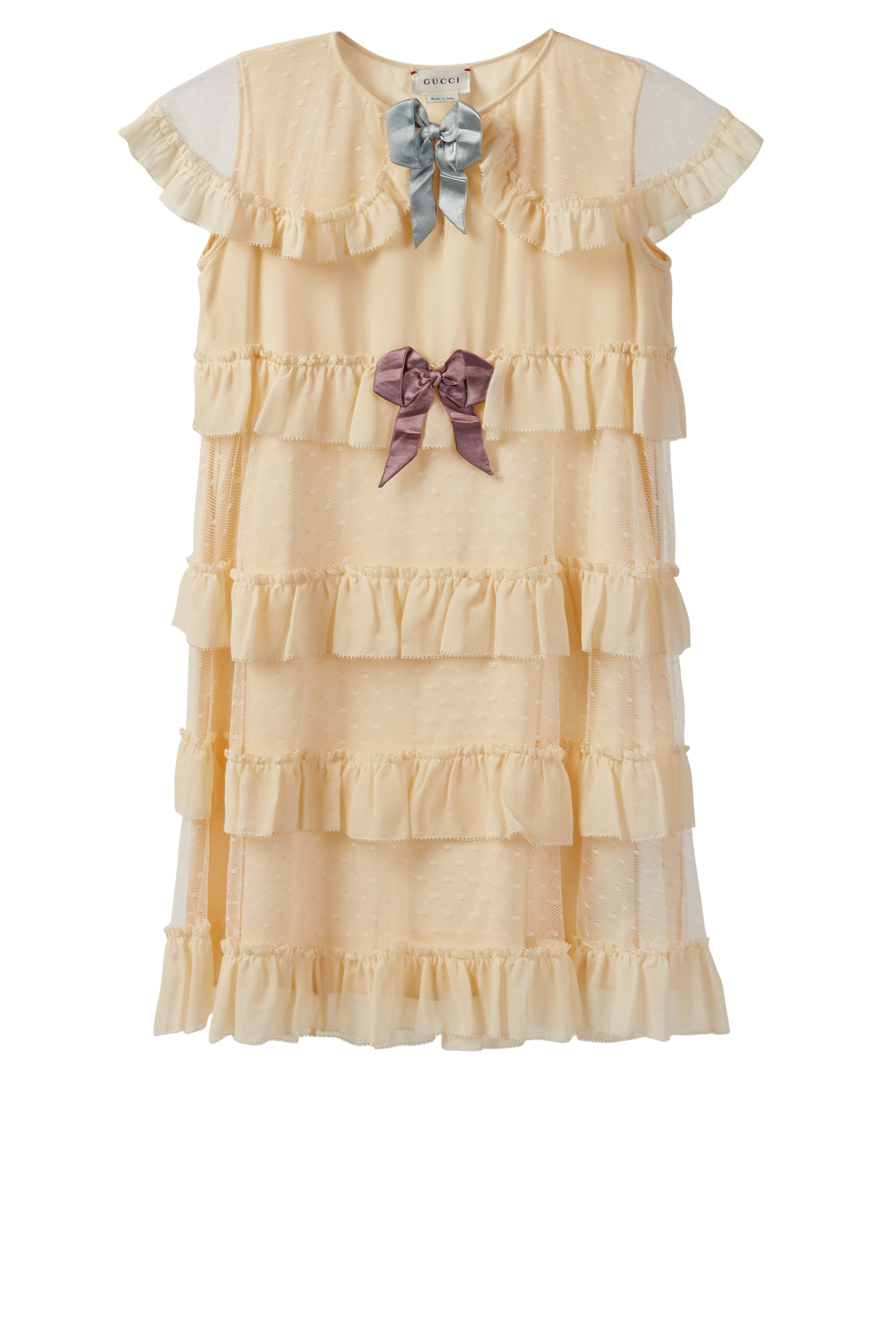 Tiered Bow Appliqu&eacute; Dress