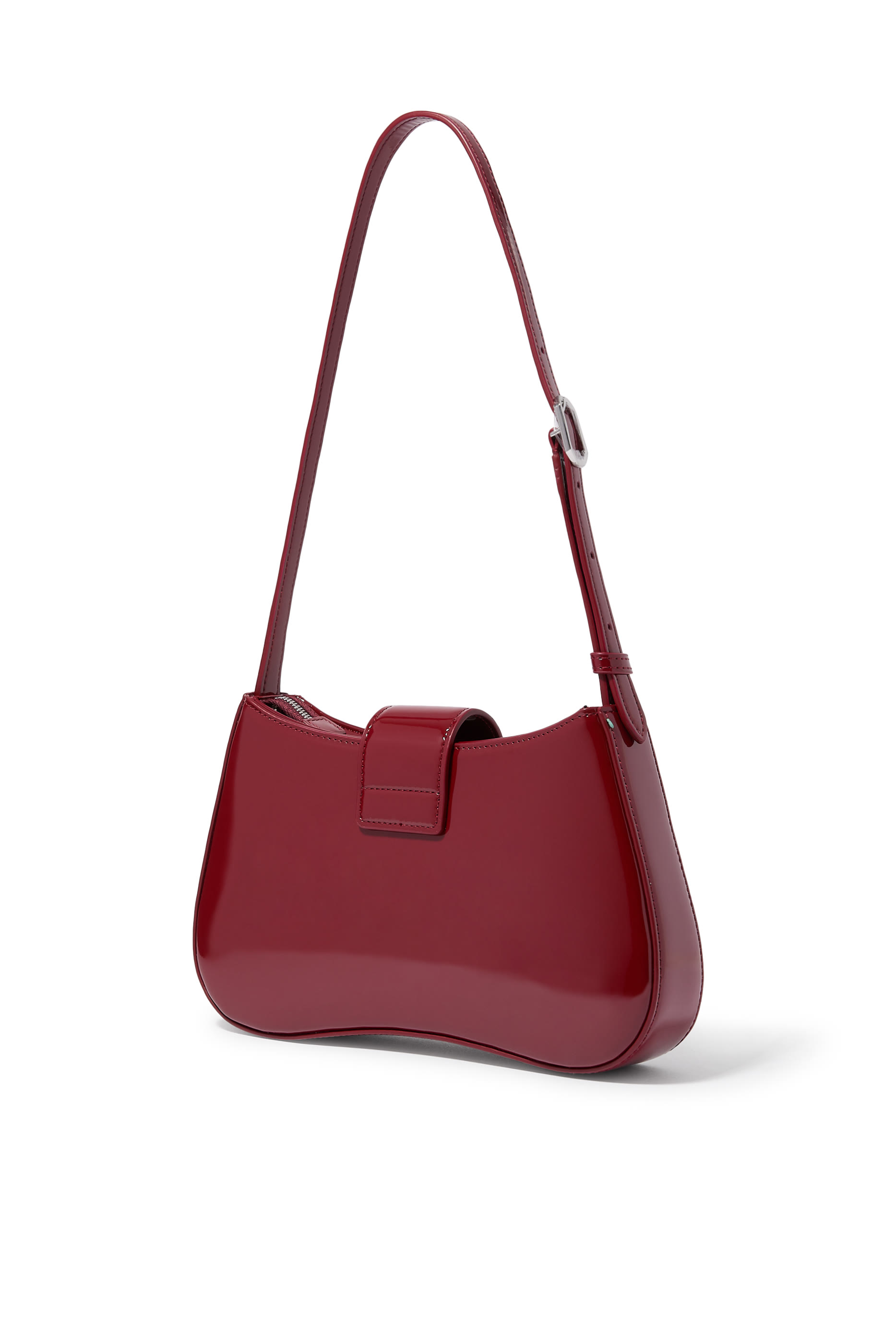 Logo Buckle Hobo Shoulder Bag