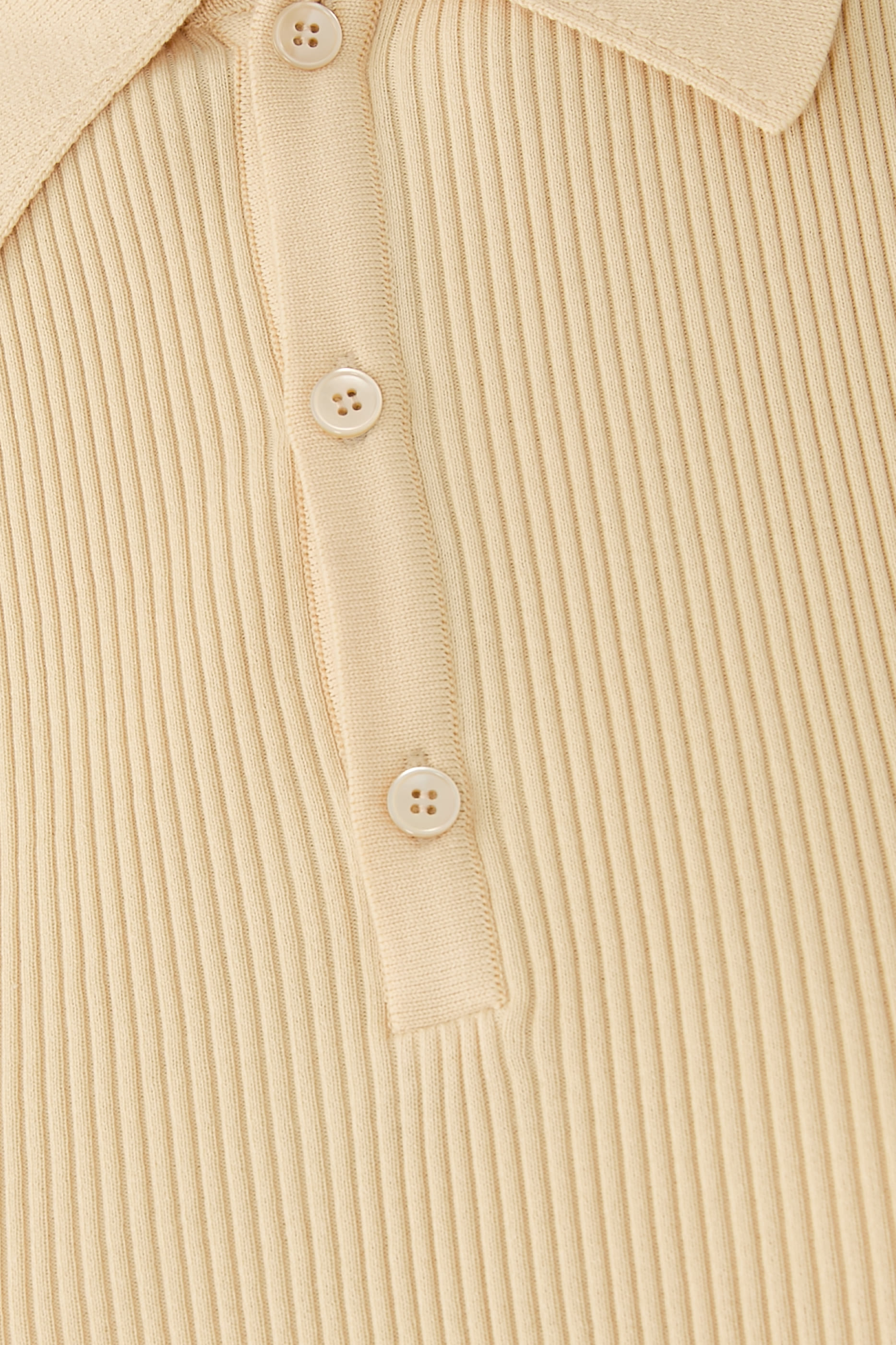 Cotton High Gauge Rib Knit Polo