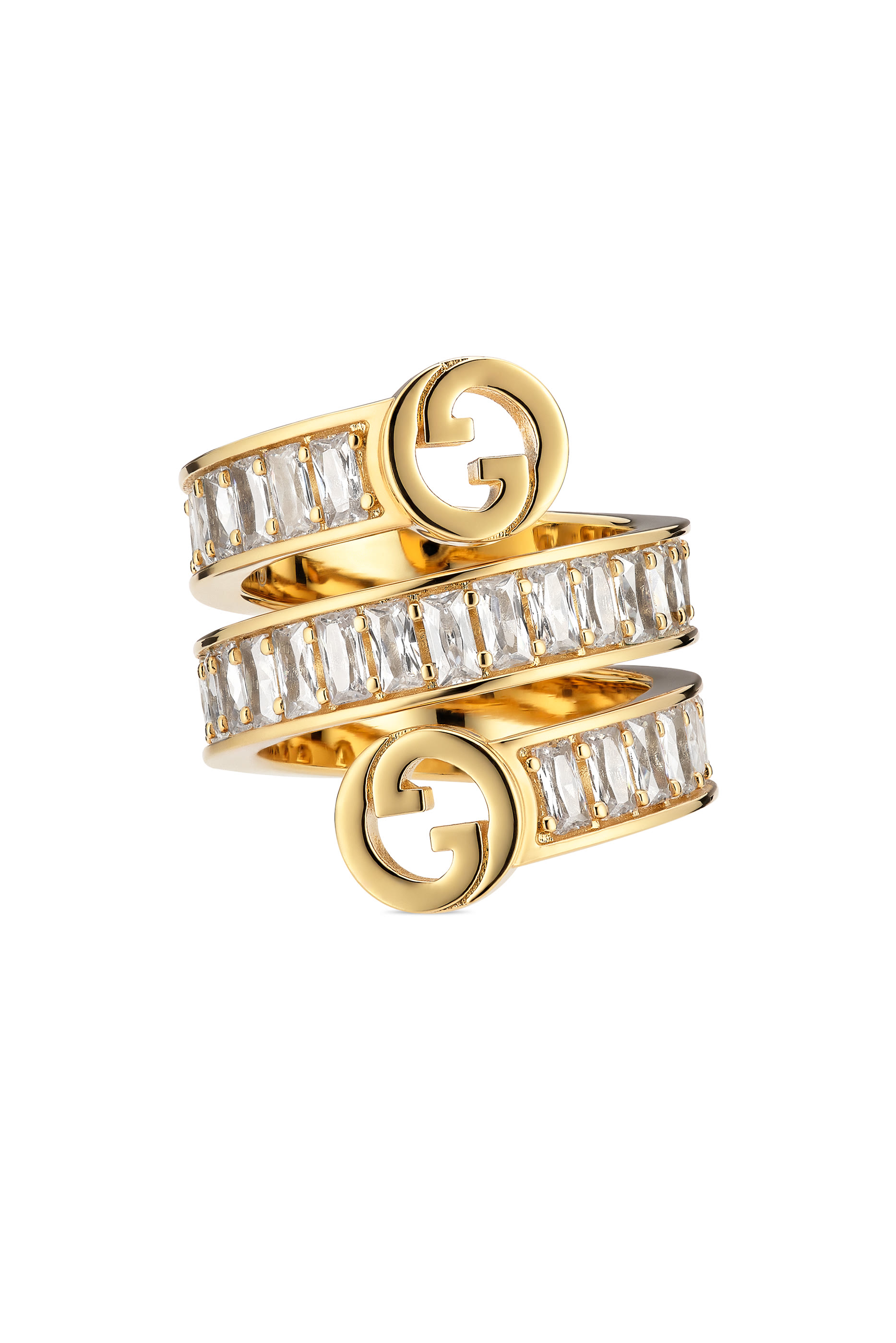 Blondie Crystal Spiral Ring