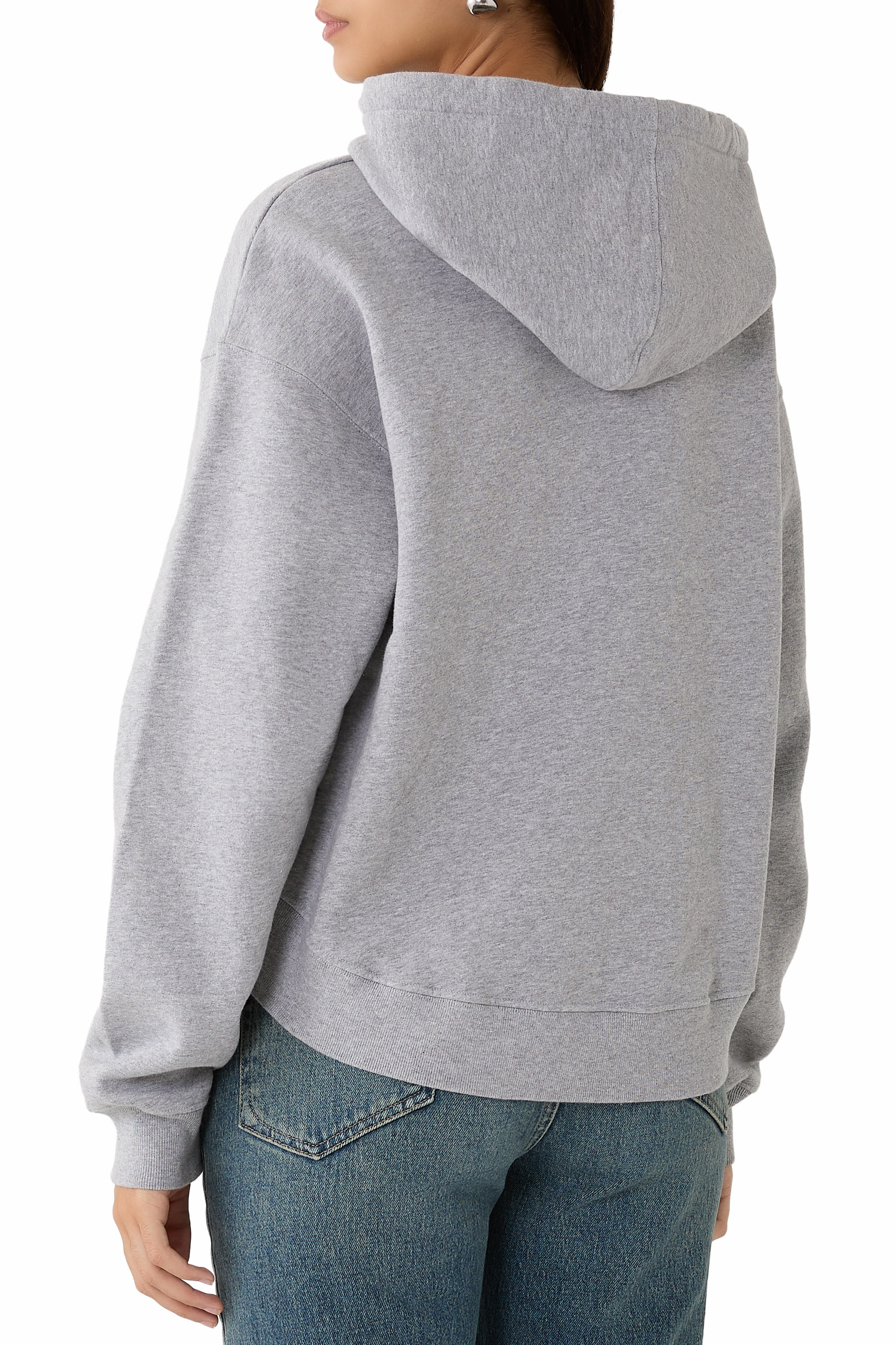Curved Hem Hoodie