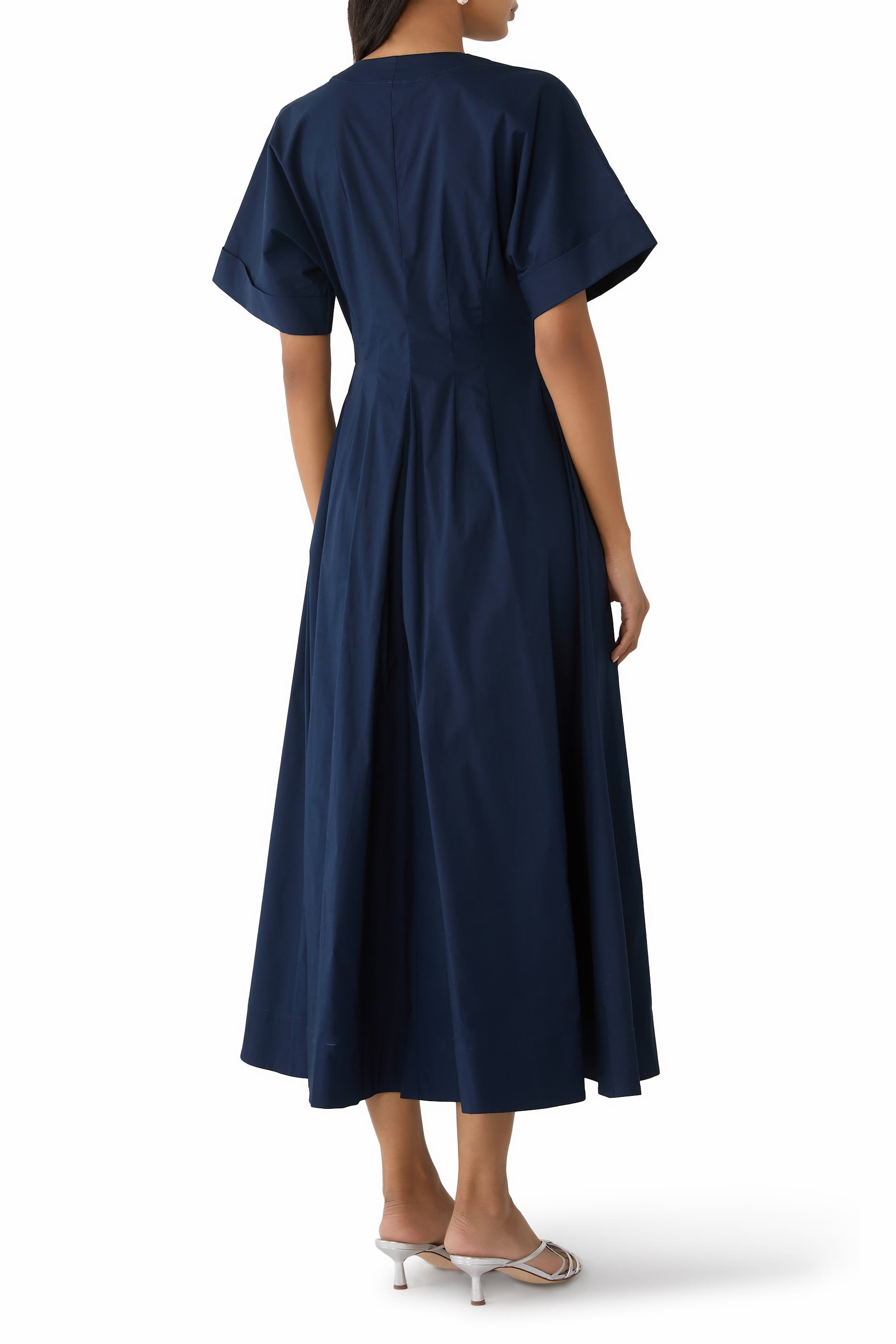Elle Cotton-Blend Midi Dress