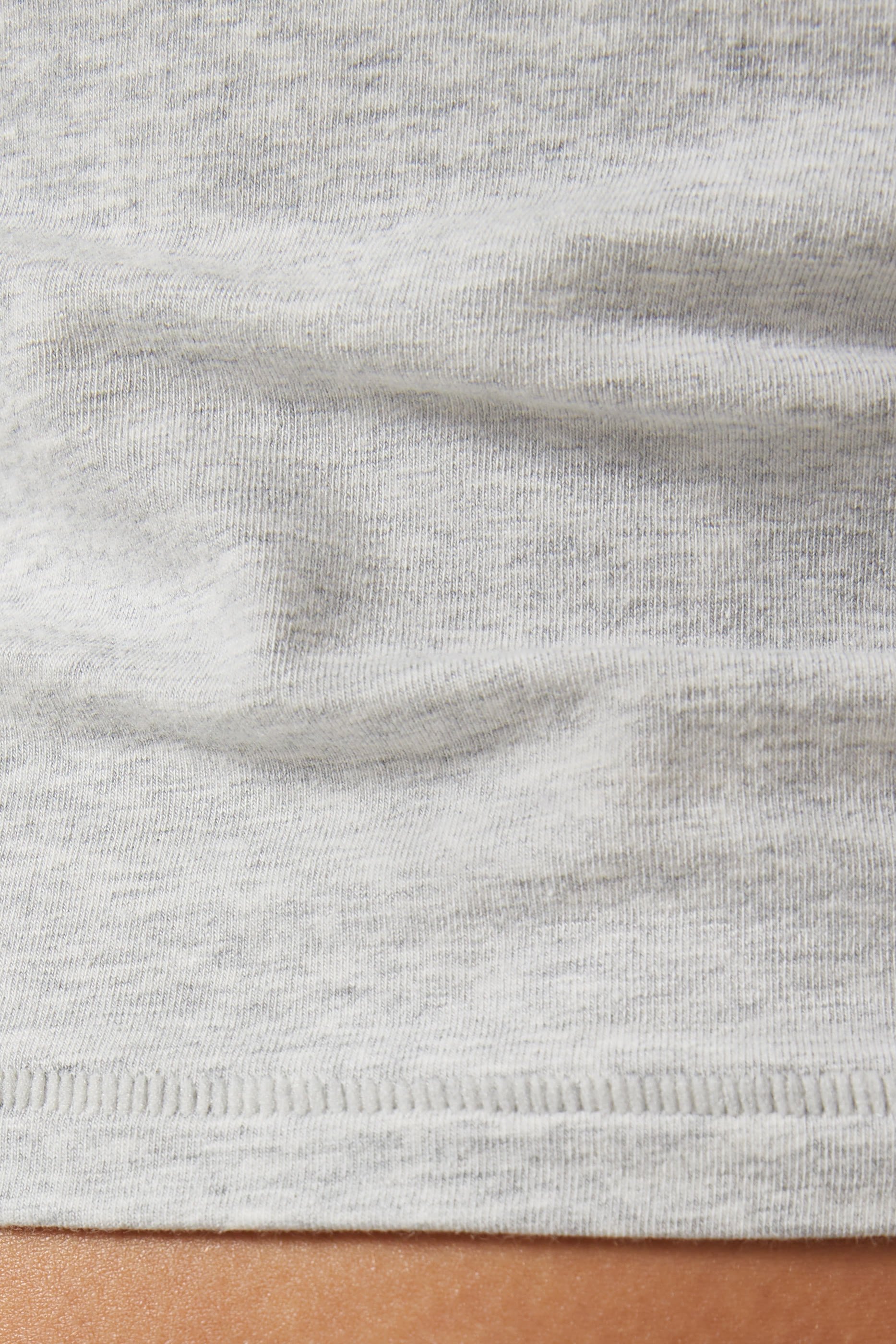  Cotton Jersey Long Sleeve T-Shirt