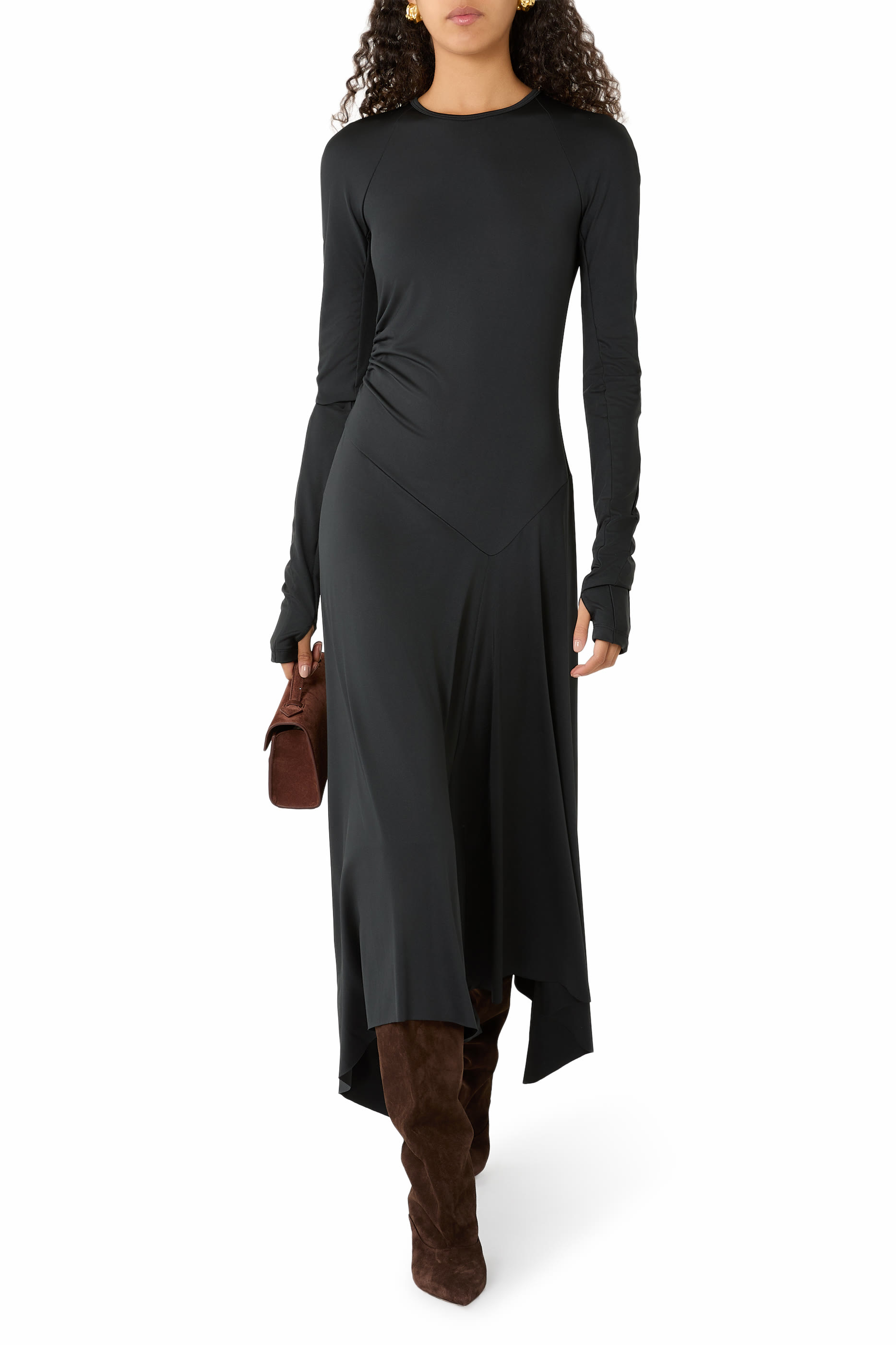 Asymmetric Midi Dress