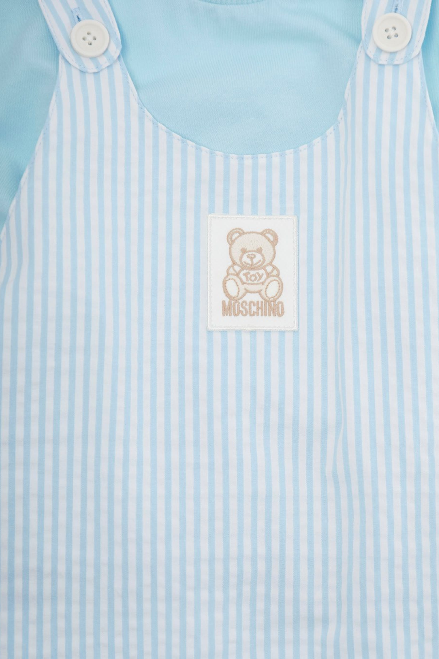 Kids Cotton T-Shirt & Dungarees Set