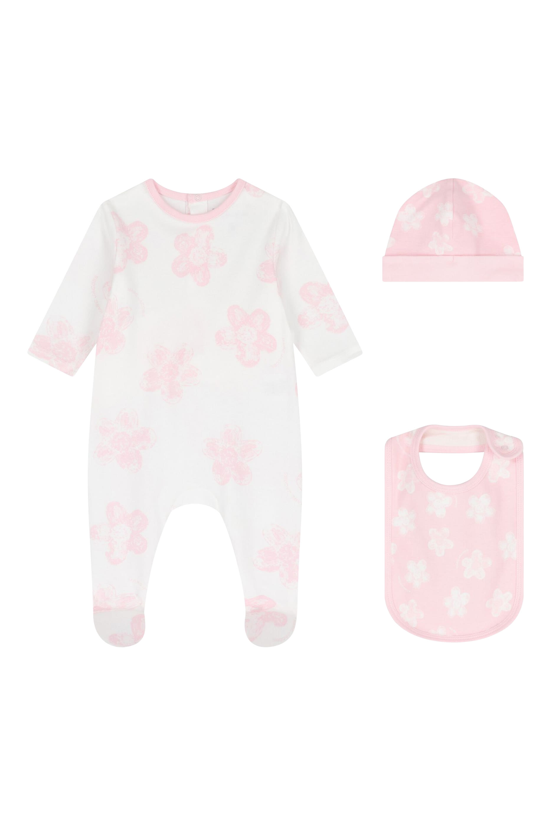Kids Floral Babygrow Gift Set of 3