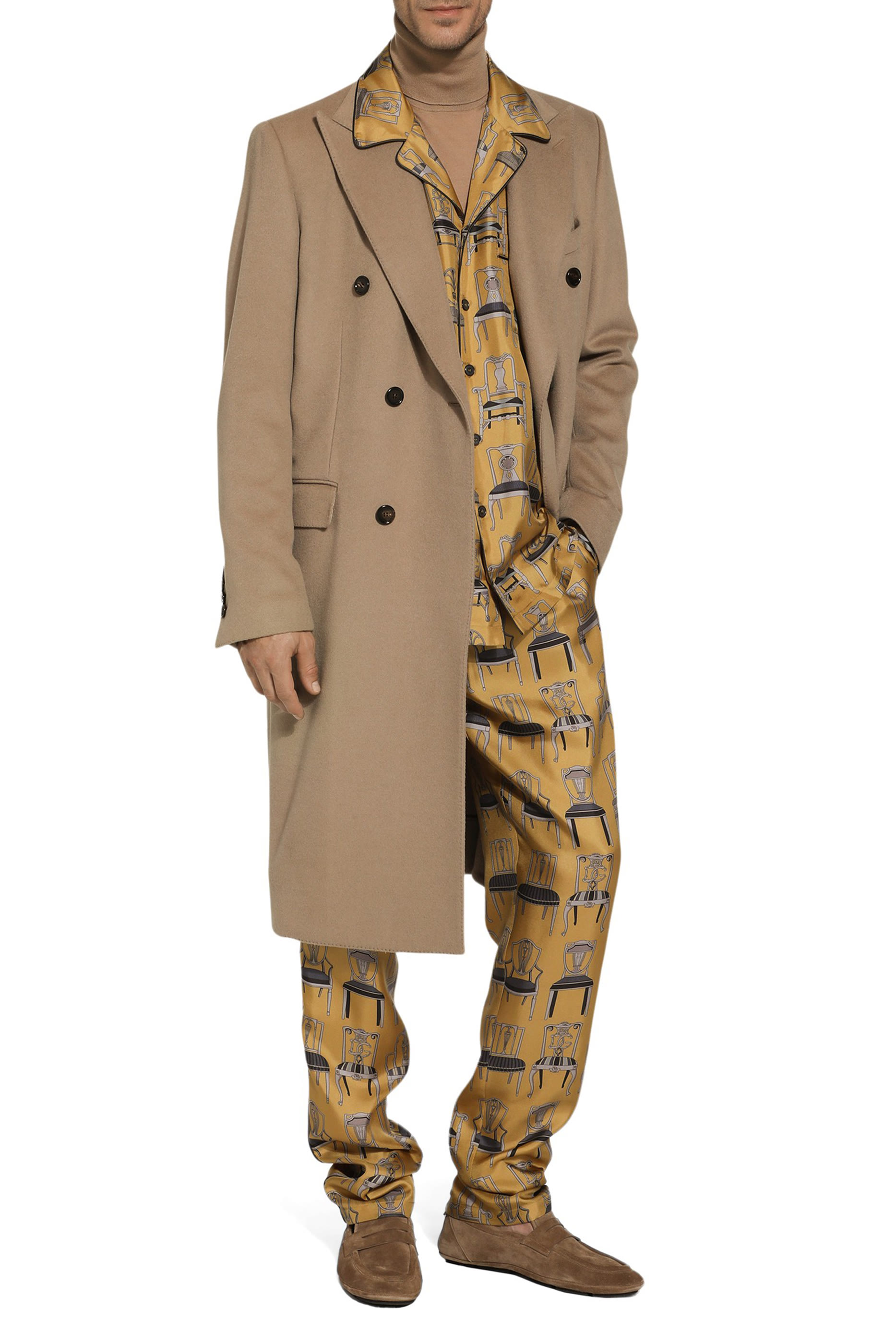 Seat Print Silk Twill Shirt