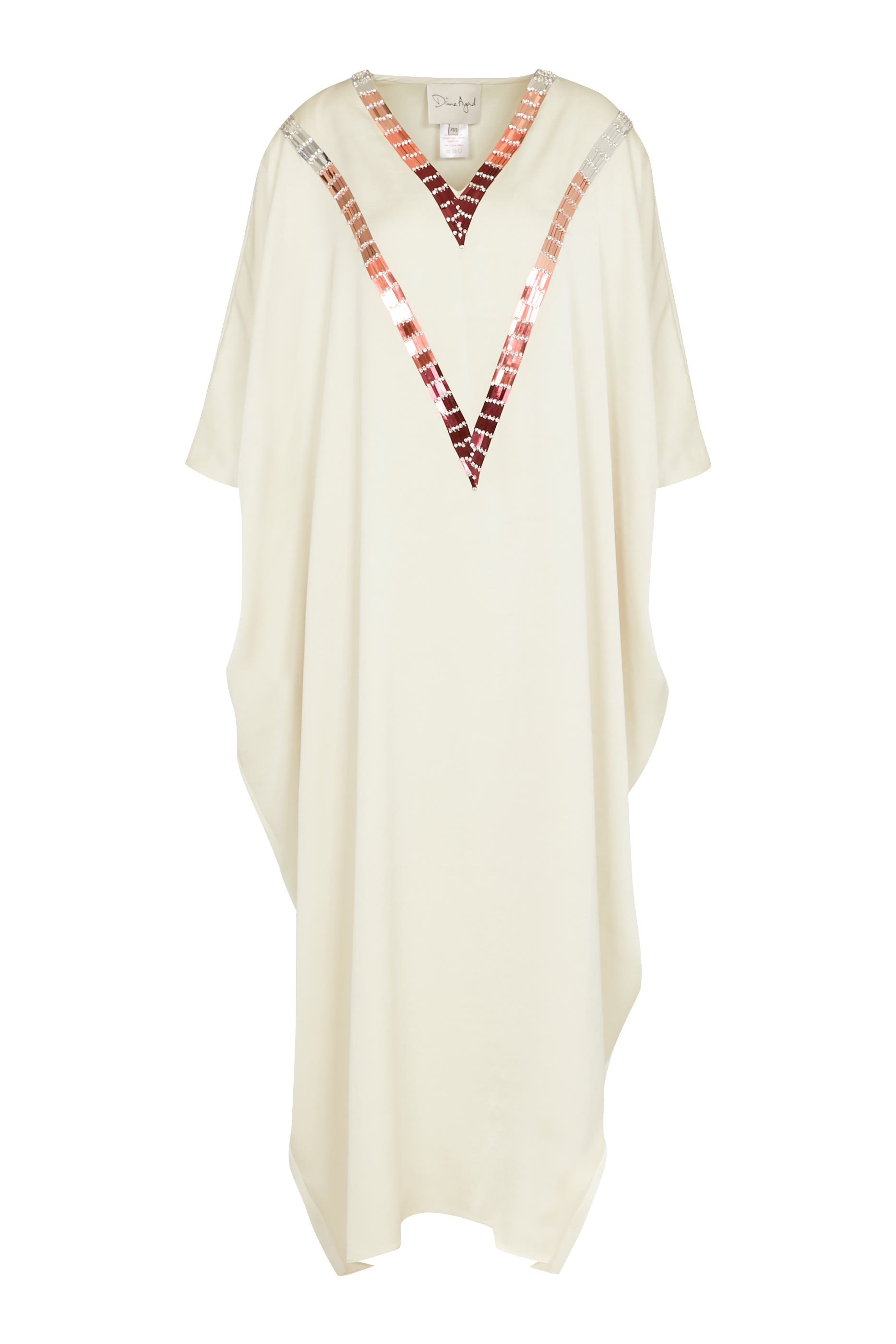 Embellished V-Neck Kaftan 